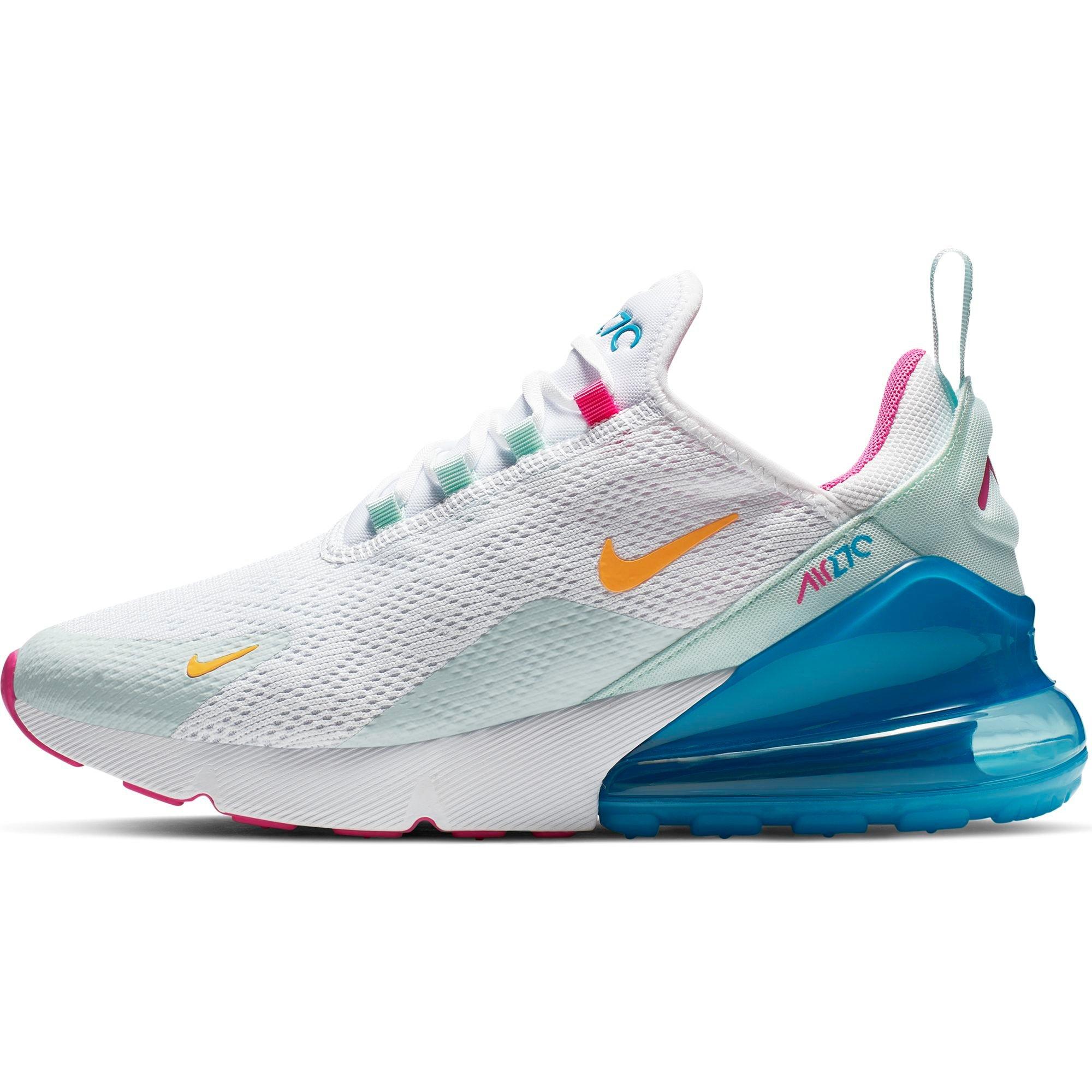 Air max 270 white/university gold/laser clearance fuchsia