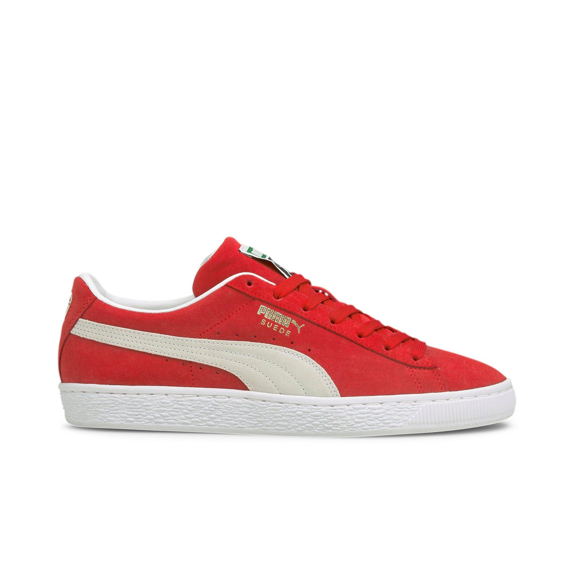 Red white store puma shoes