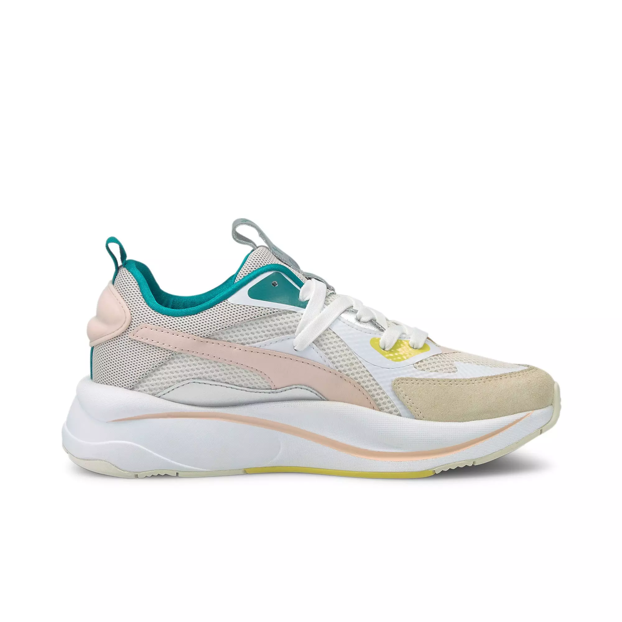 Puma RS-Curve OQ "White/Pink/Teal" Women's Shoe - WHITE/TEAL