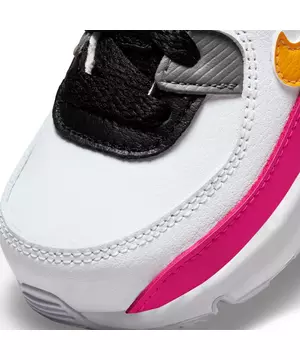 Nike Air Max 90 White/Laser Orange/Black/Hyper Pink Preschool