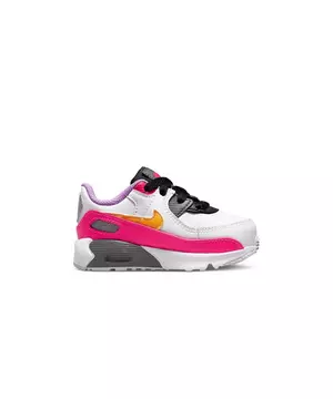 voeden negeren borduurwerk Nike Air Max 90 "White/Laser Orange/Black/Hyper Pink" Toddler Girls' Shoe