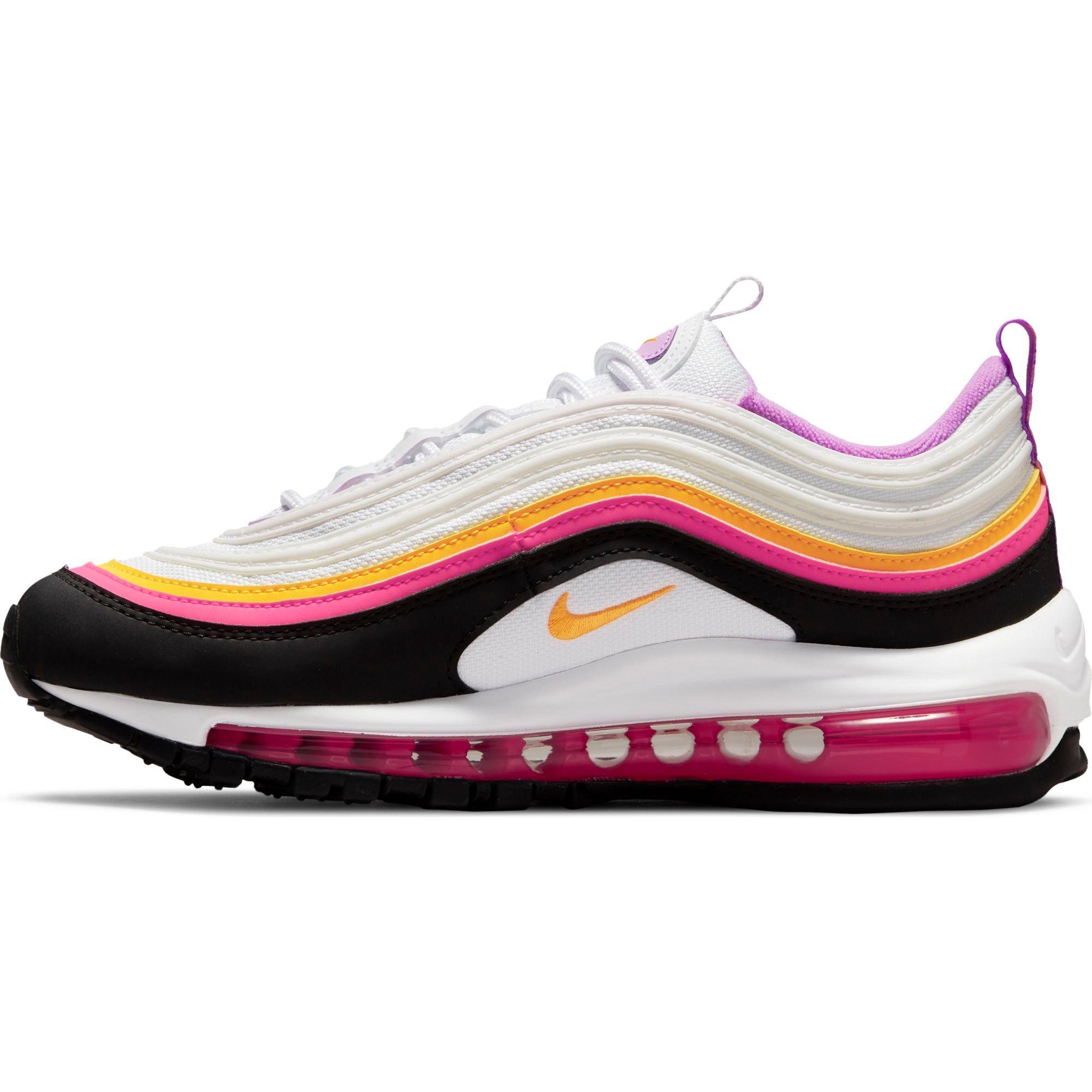 pink orange purple air max 97