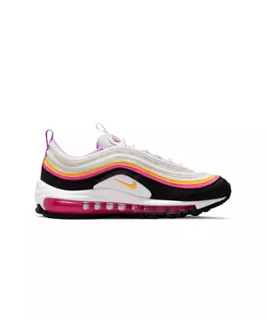 huella Portero alquitrán Nike Air Max 97 "White/Laser Orange/Black/Hyper Pink" Grade School Girls'  Shoe