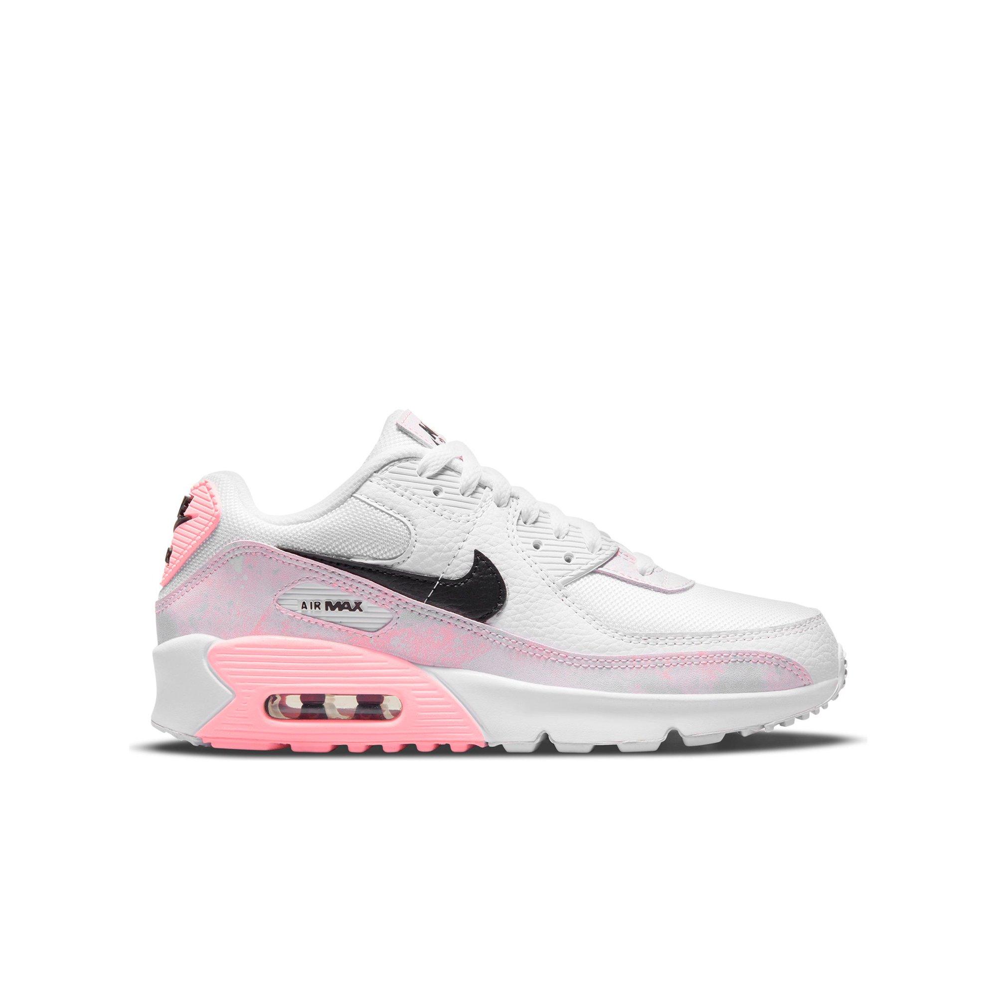 pink black and white air max 90