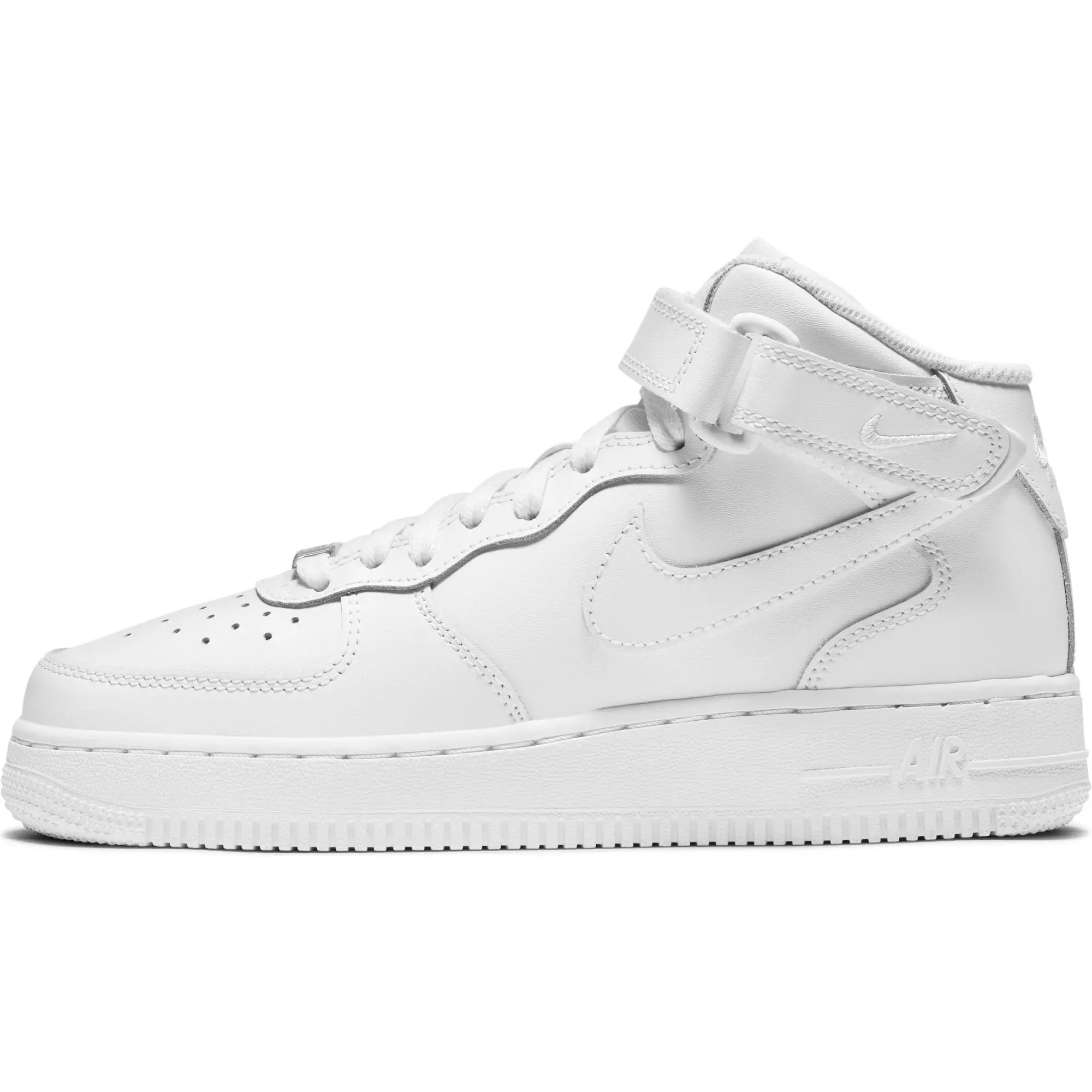 Nike Air Force 1 Mid LE "White" Grade School Kids' Shoe - WHITE