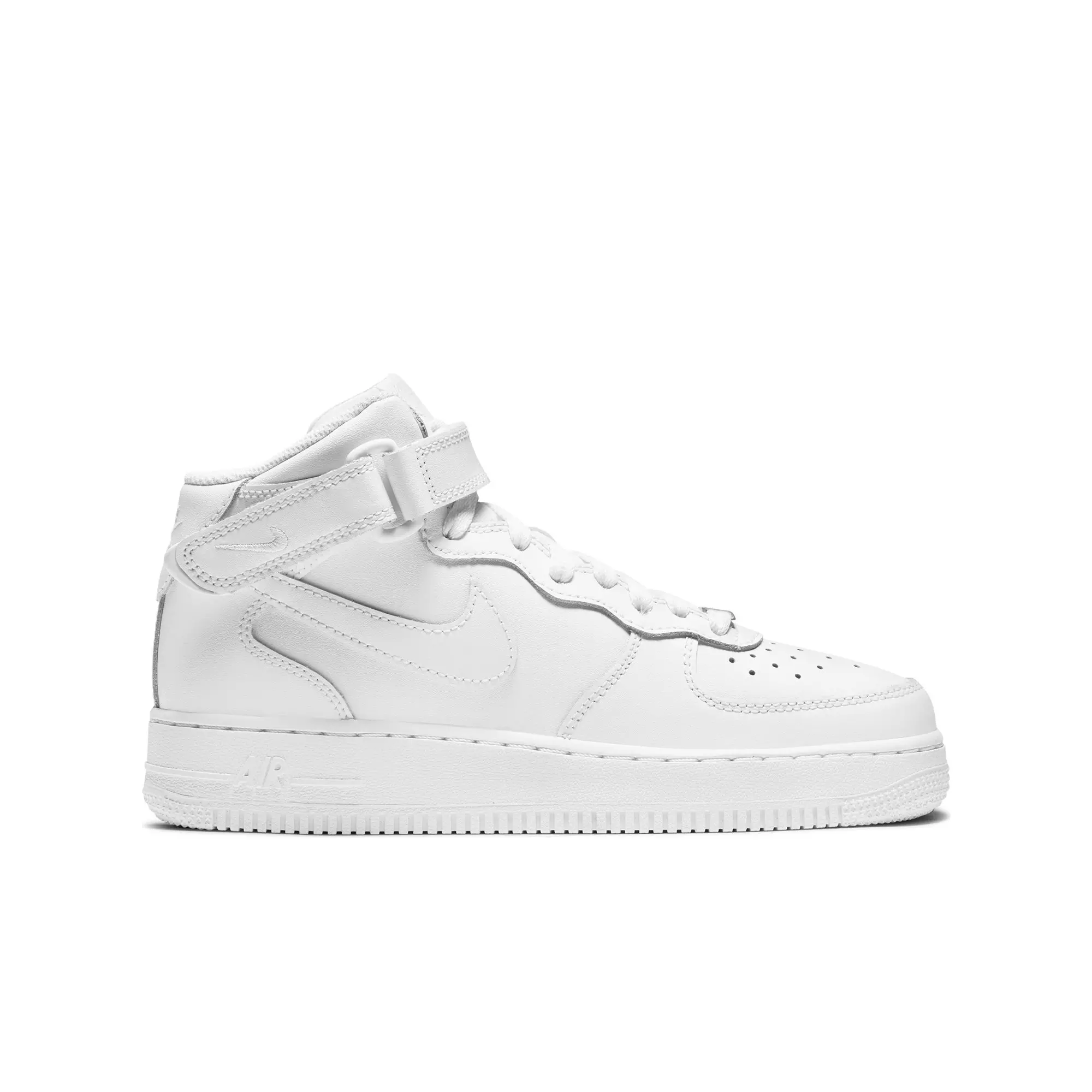 Nike Air Force 1 Mid LE "White" Grade School Kids' Shoe - WHITE