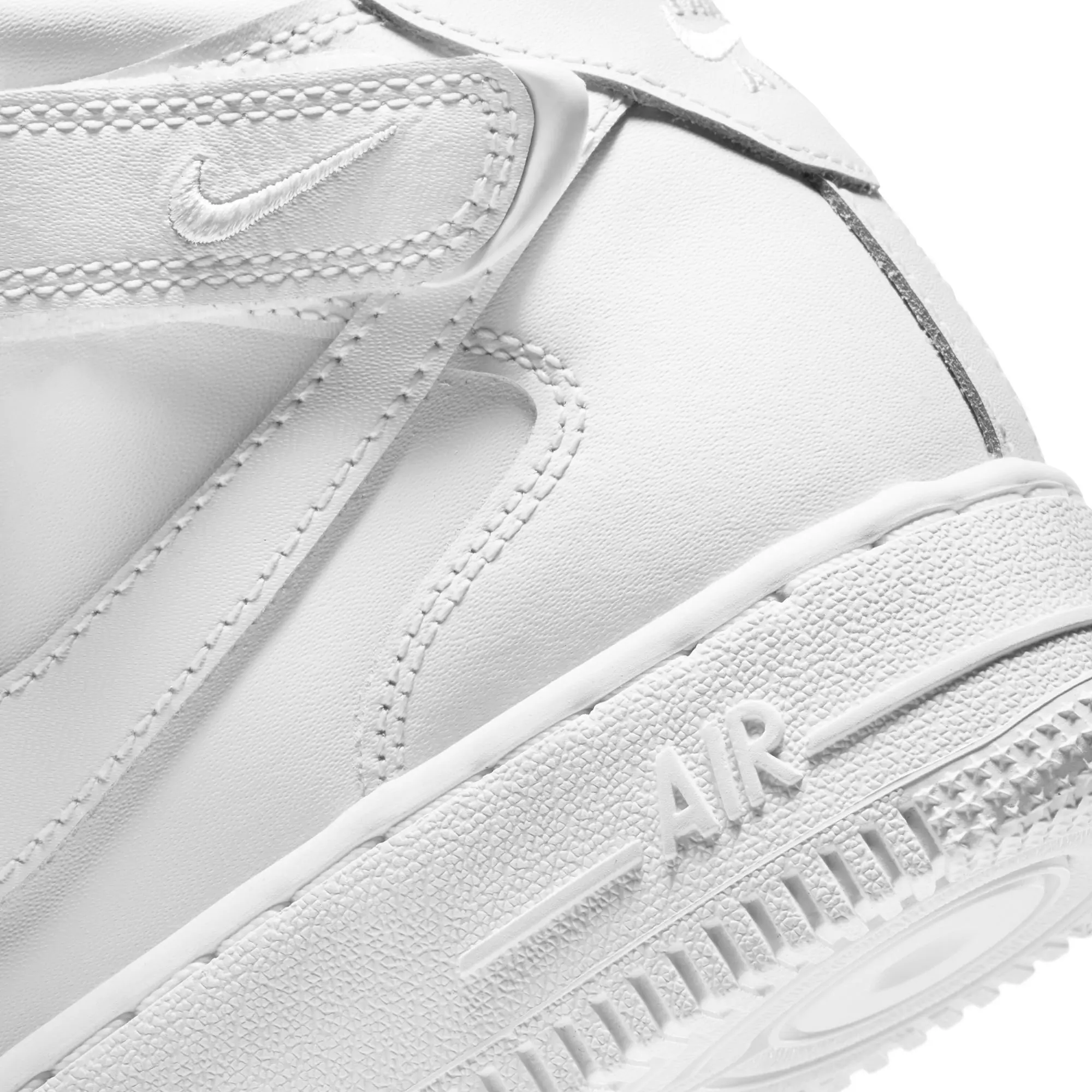 Nike Air Force 1 Mid LE "White" Grade School Kids' Shoe - WHITE