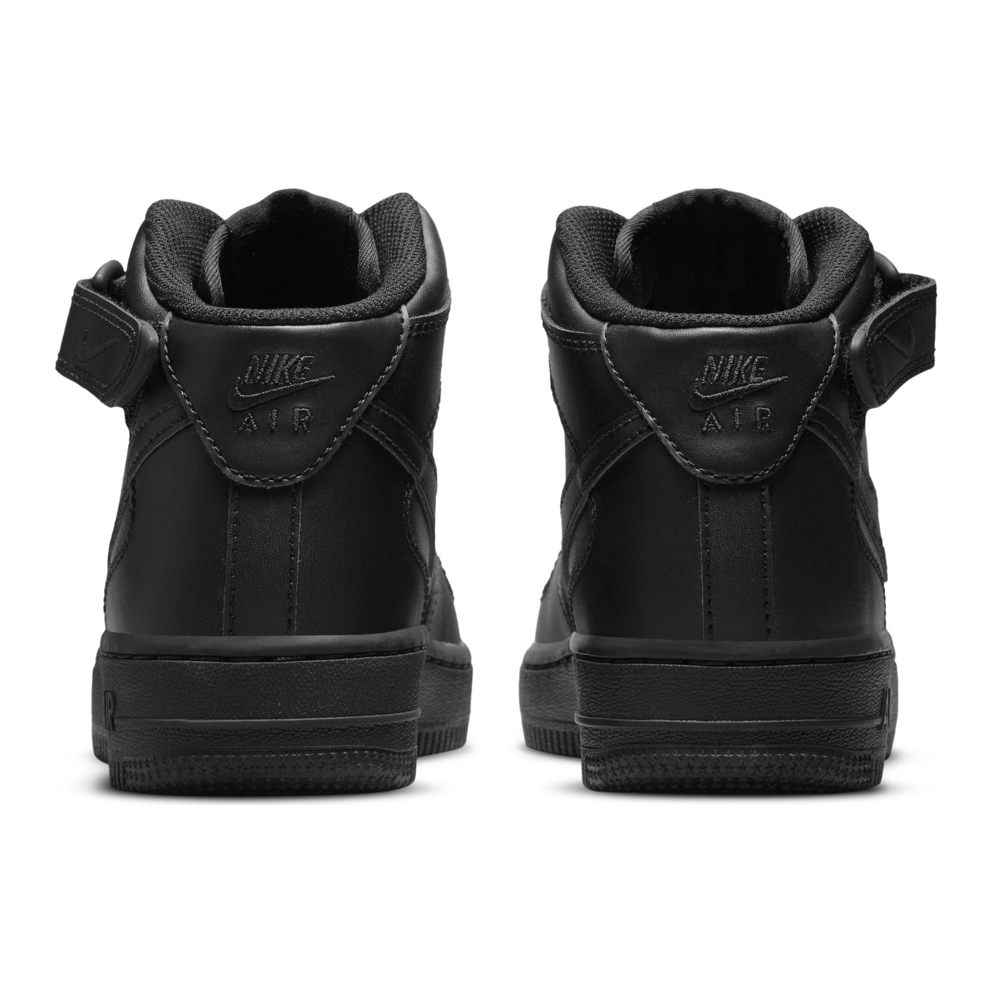 Nike Air Force 1 Mid LE Grade School Boys' Black Shoe