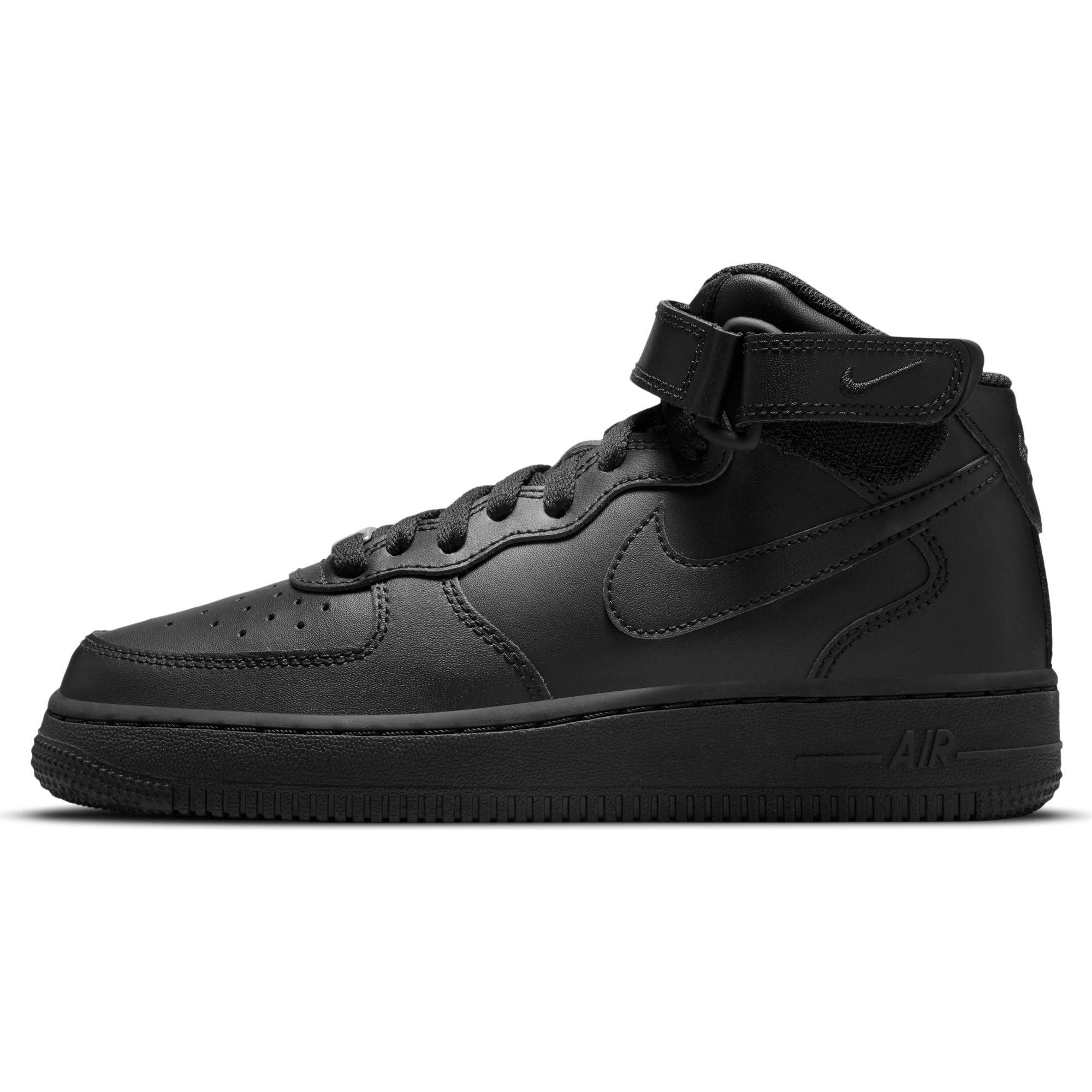 Nike Air Force 1 Mid LE Grade School Boys' Black Shoe