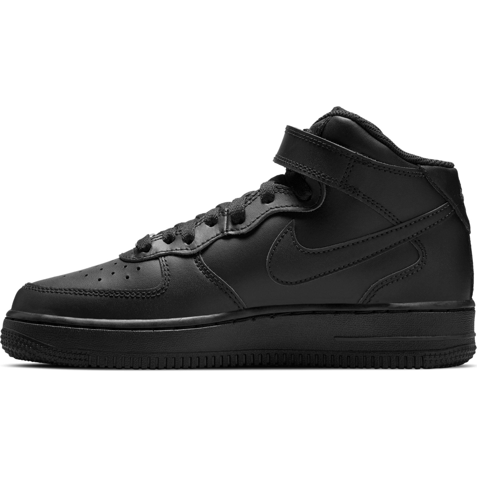 Nike Air Force 1 High Black/Black Men's Shoes - Hibbett