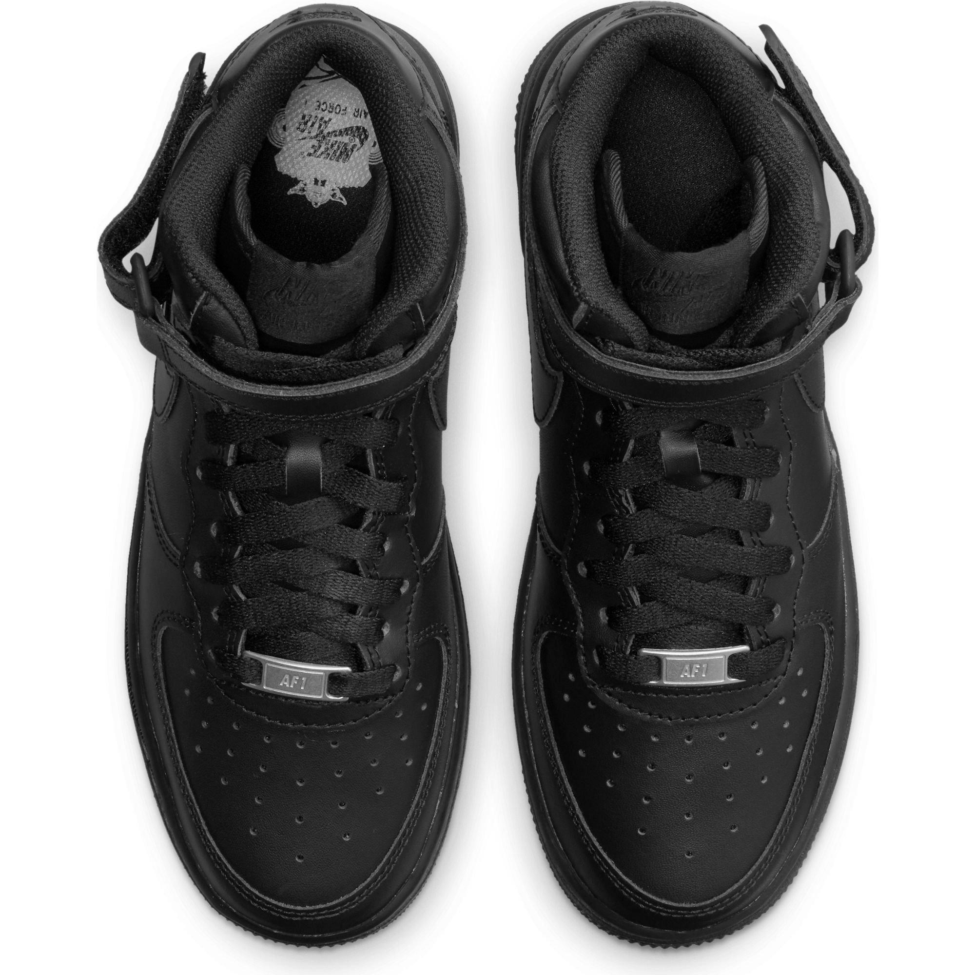 Nike Air Force 1 Mid LE Grade School Boys' Black Shoe