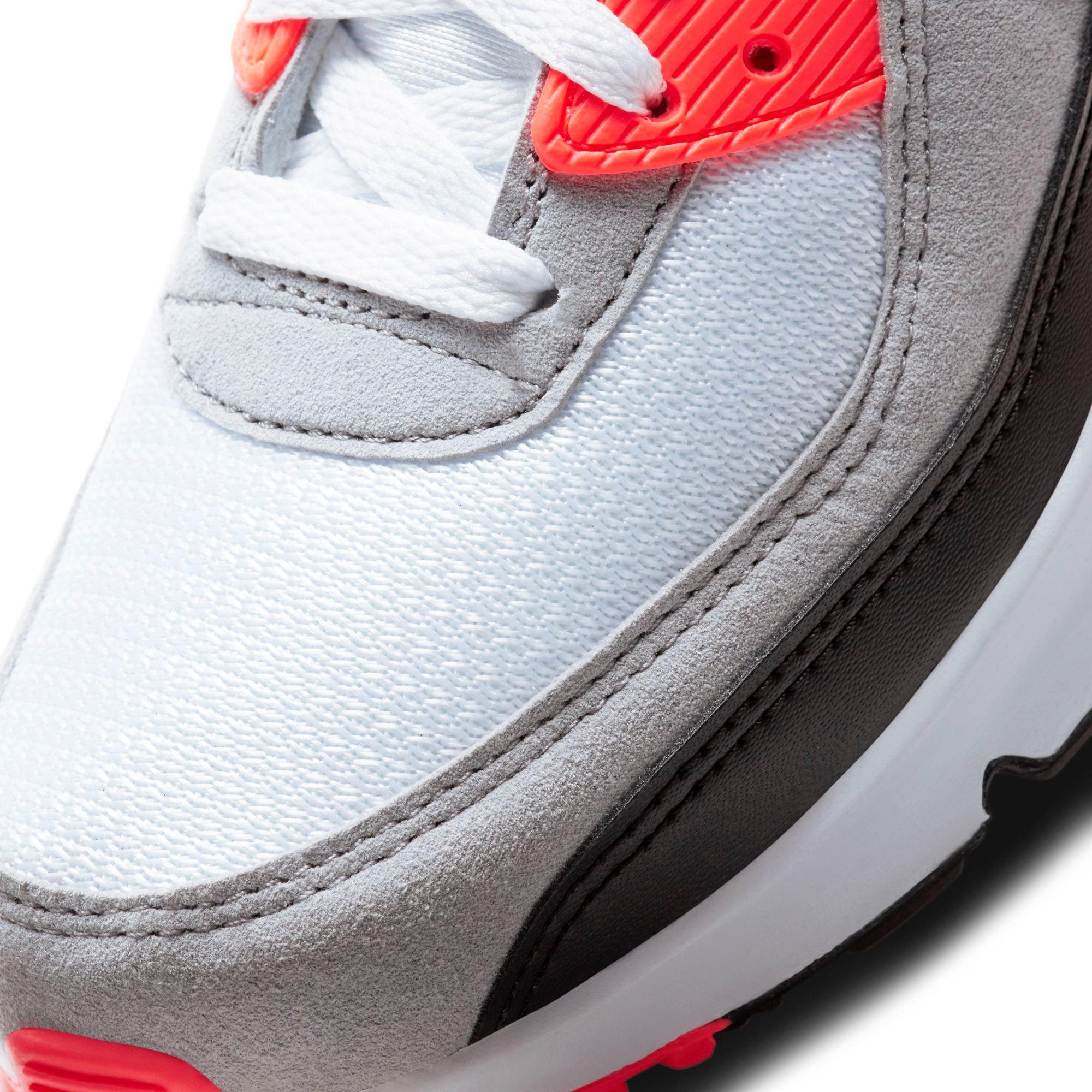 grey and red air max 90
