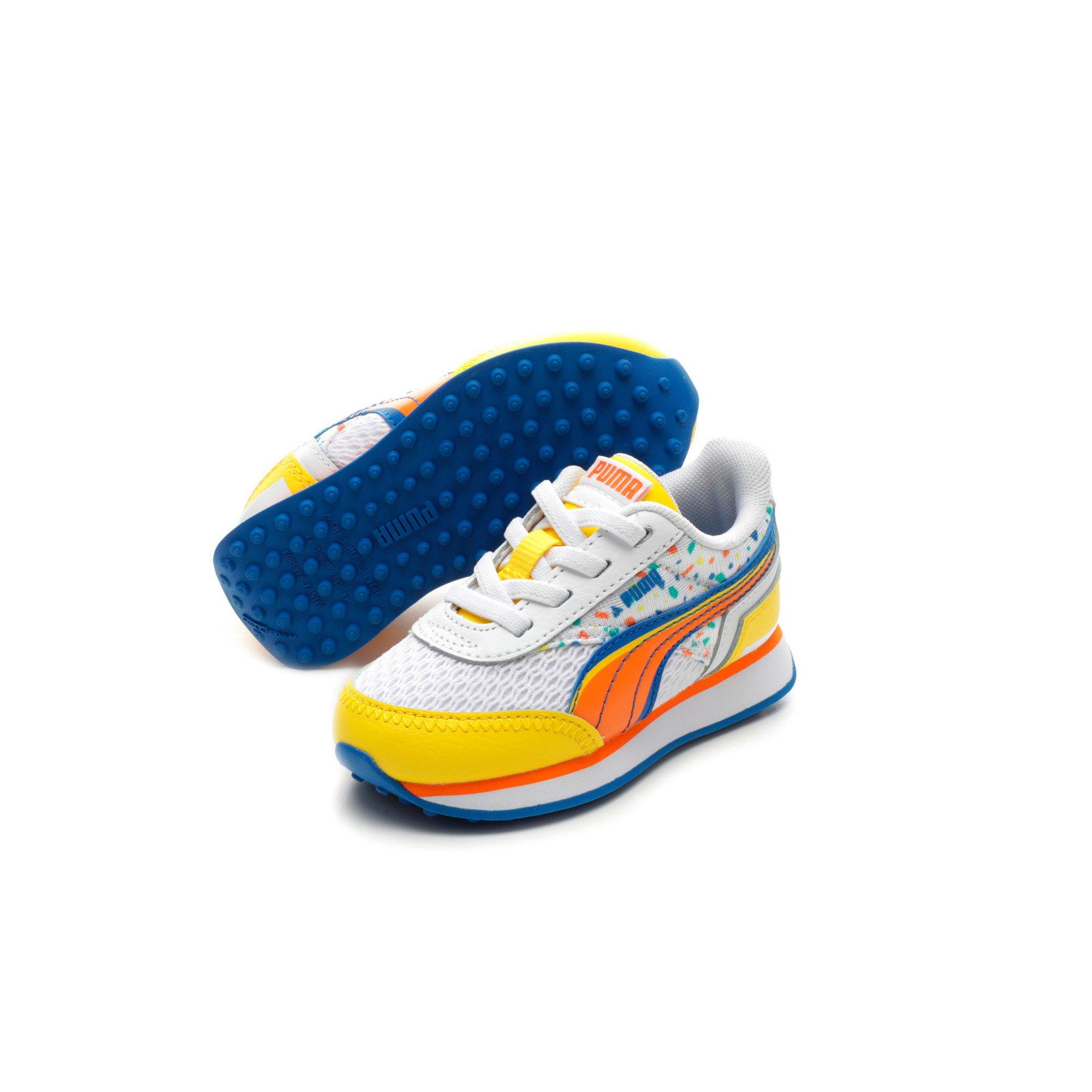 Puma Future Rider Double Playground White Yellow Toddler Boys Shoe Hibbett City Gear