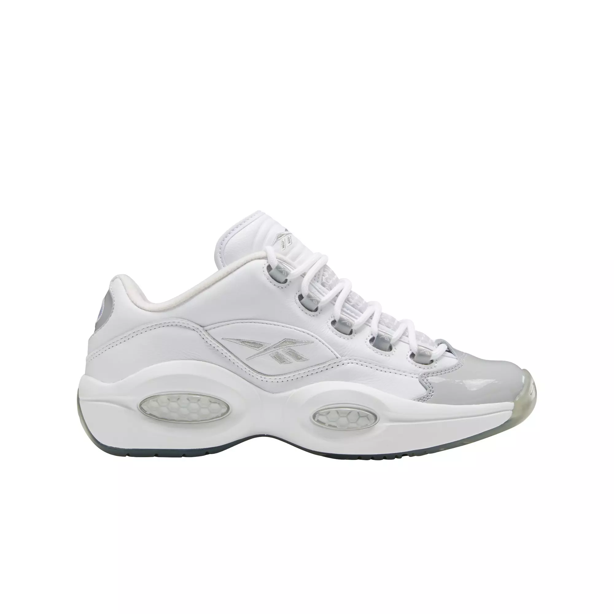 Reebok Question Low "White/Pure Grey" Men's Shoe - WHITE/GREY