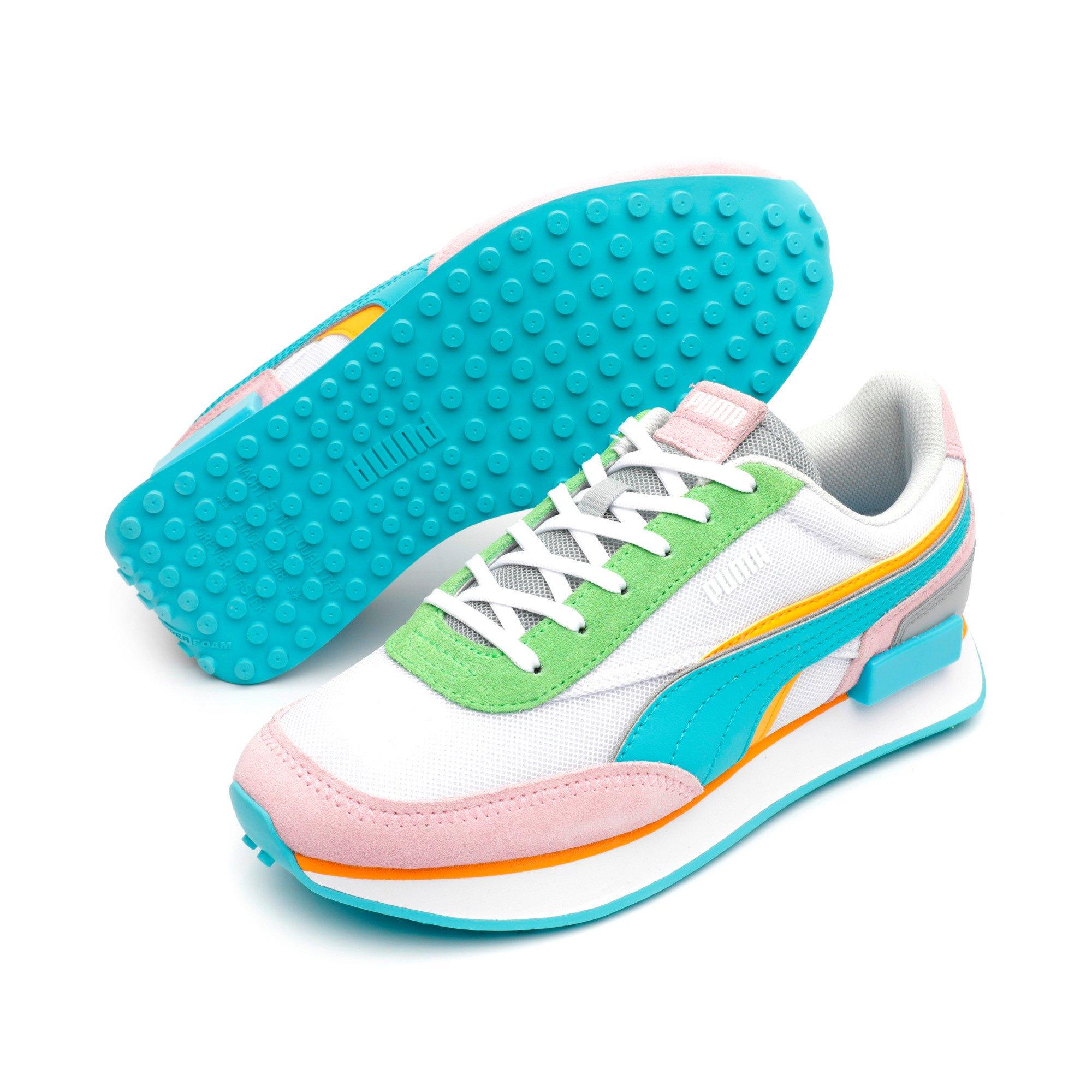 Puma Future Rider Double Pink Blue Women S Shoe