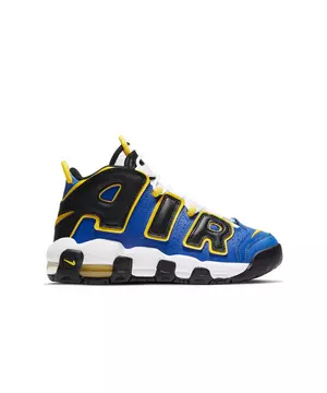 Luxe Viool iets Nike Air More Uptempo "Game Royal/Speed Yellow" Grade School Boys' Shoe