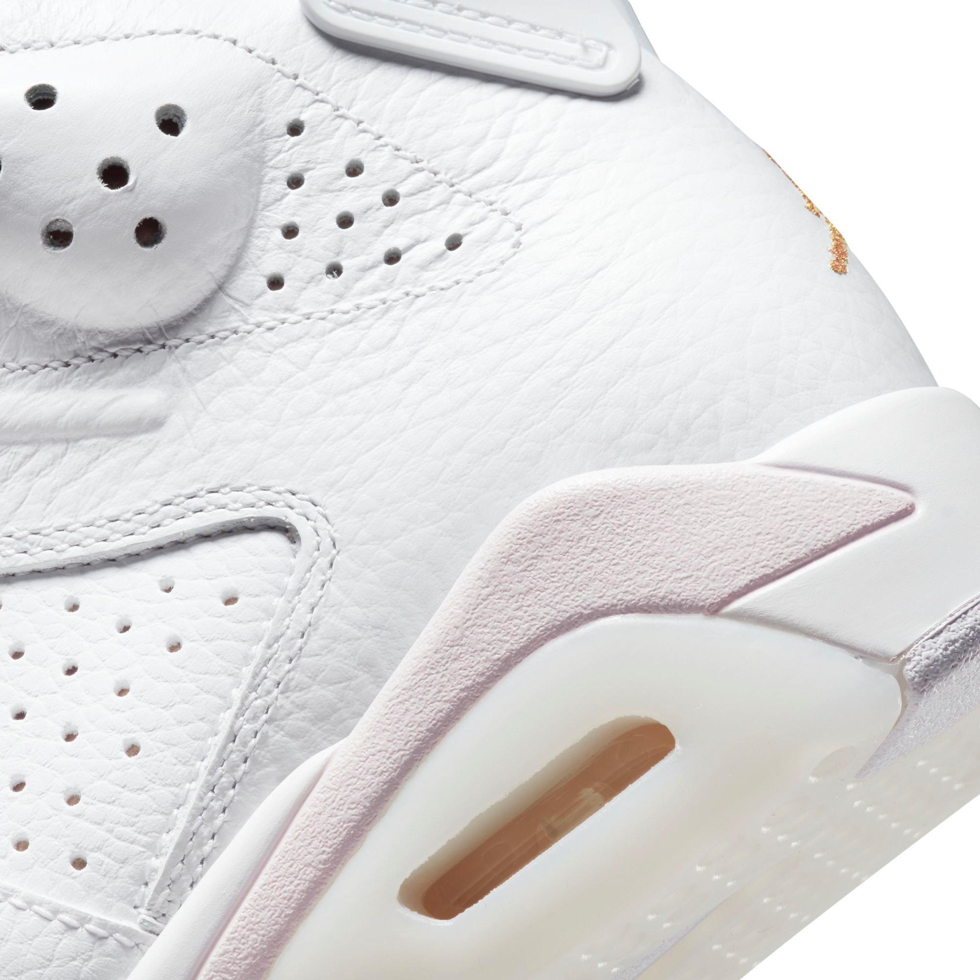 womens jordan 6 white metallic gold