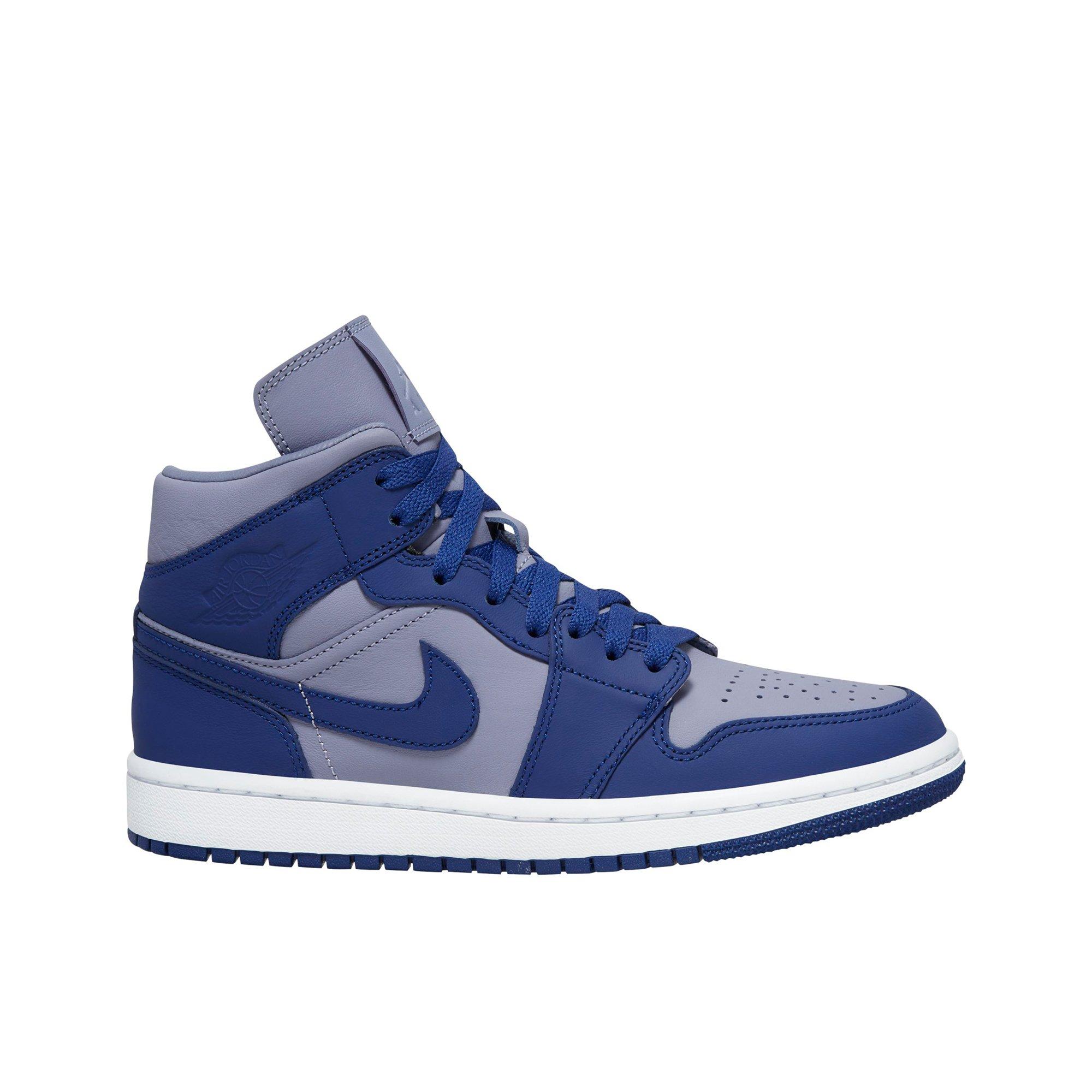 Jordan 1 Mid Se Iron Purple Deep Royal Blue White Women S Shoe Hibbett City Gear