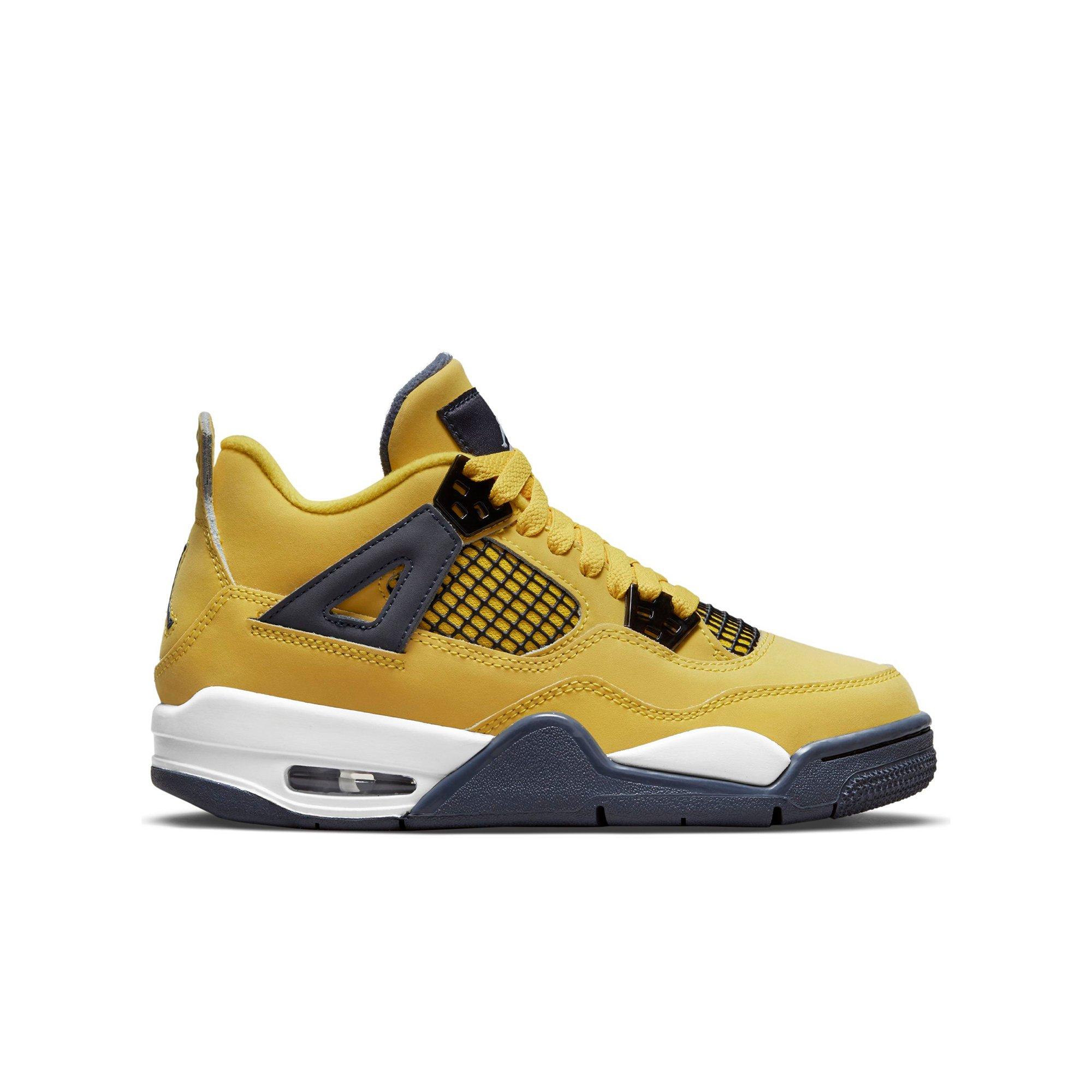 grey and yellow jordan 4