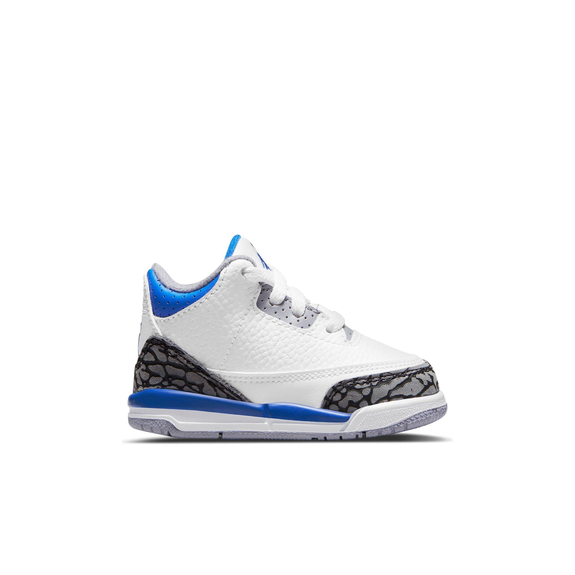 Jordan 3 Retro White Racer Blue Black Toddler Kids Shoe Hibbett City Gear