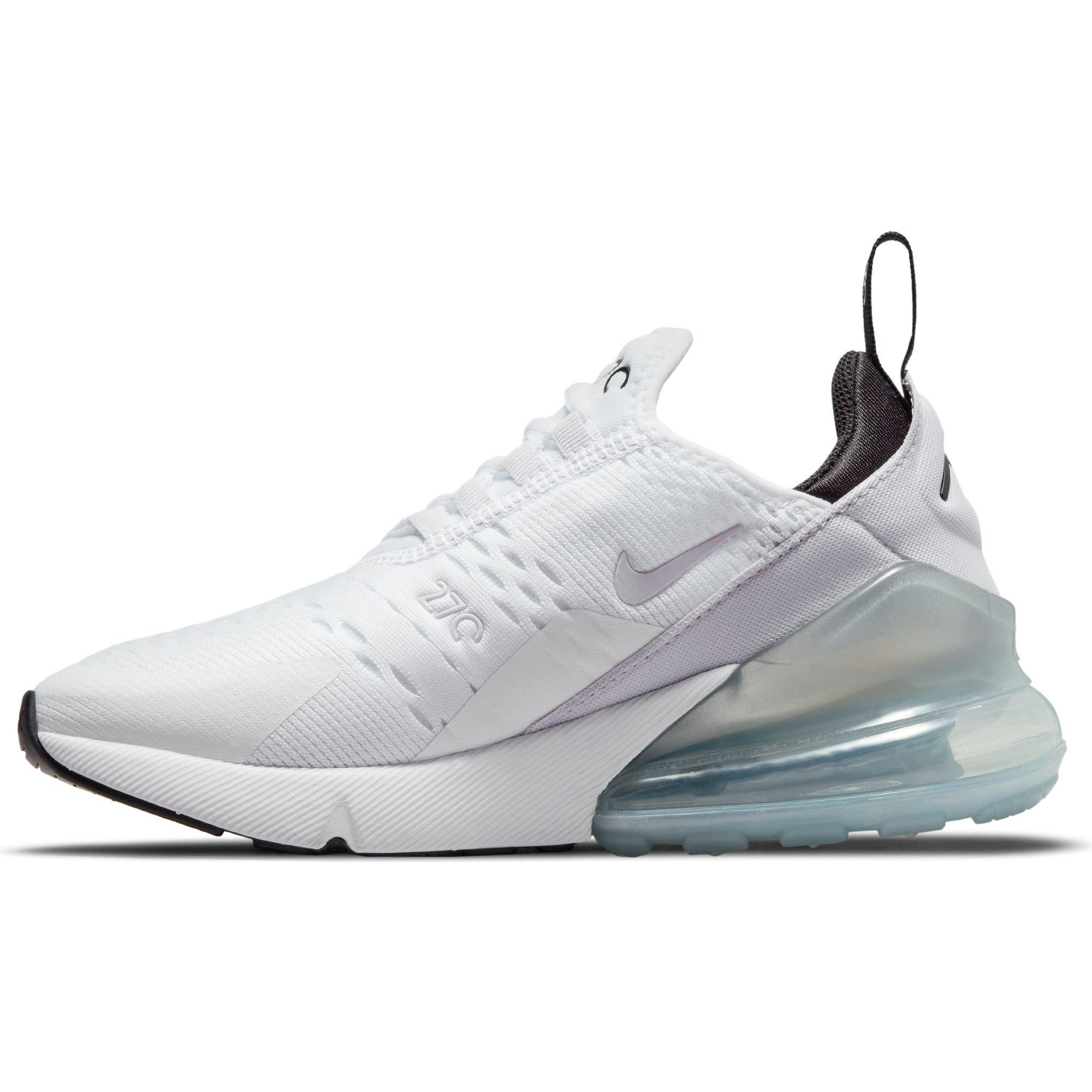 White and purple hot sale nike 270