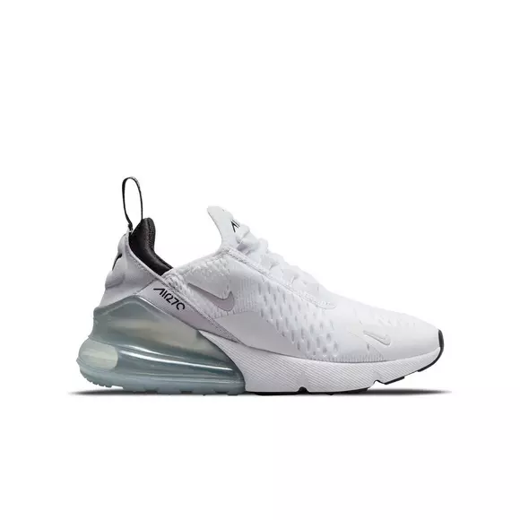 Nike Air "White/Pure Violet/Metallic Silver/Black" Grade School Boys' Shoe
