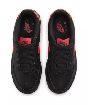 Nike Air Force 1 Low Black / Black/ Varsity Red (Size 13) DS Flu Game — Roots