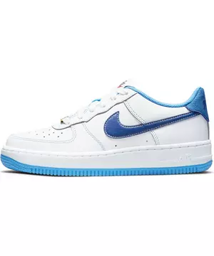 Nike Air Force 1 S50 White/Deep Royal Blue/University Blue Grade School  Boys' Shoe - Hibbett
