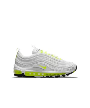 Hacer bien sueño Mal Nike Air Max 97 "White/Volt/Black/Pure Platinum" Grade School Kids' Shoe