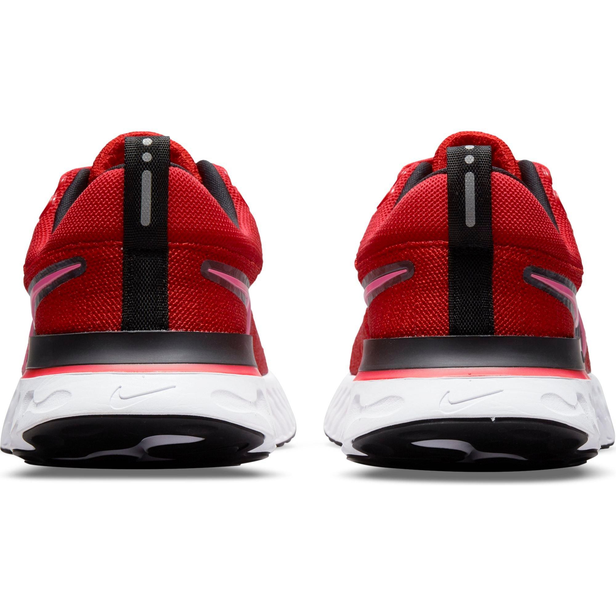 Nike React Infinity  2 "Chile Red/Hyper Pink/Black/Grey" Women's Running Shoe - BLACK/WHITE Thumbnail View 8