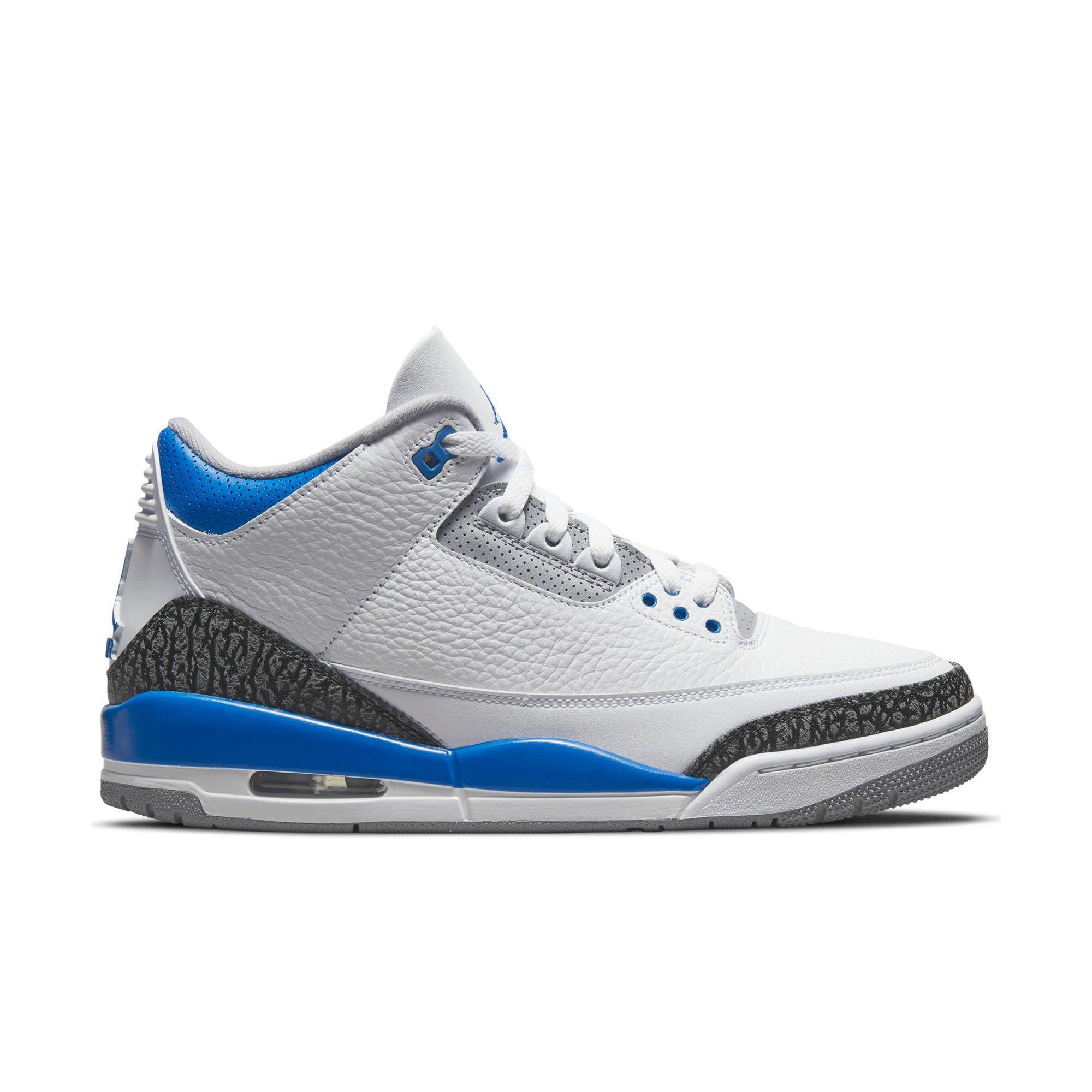 Jordan 3 Retro White Racer Blue Black Men S Shoe Hibbett City Gear