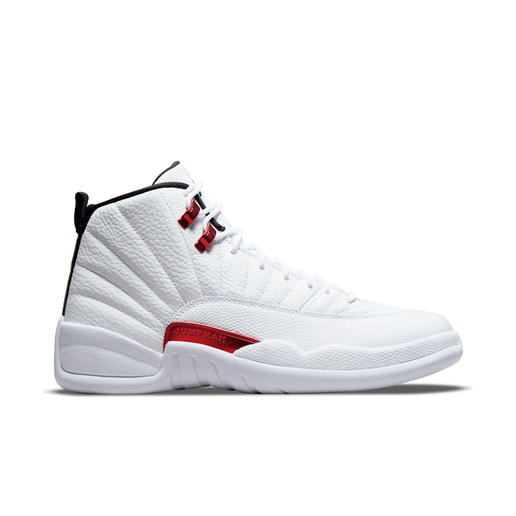 black red and white jordans 12