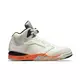 Jordan 5 Retro "Sail/Orange Blaze/Metallic Silver" Men's Shoe - WHITE/ORANGE/GREY Thumbnail View 1