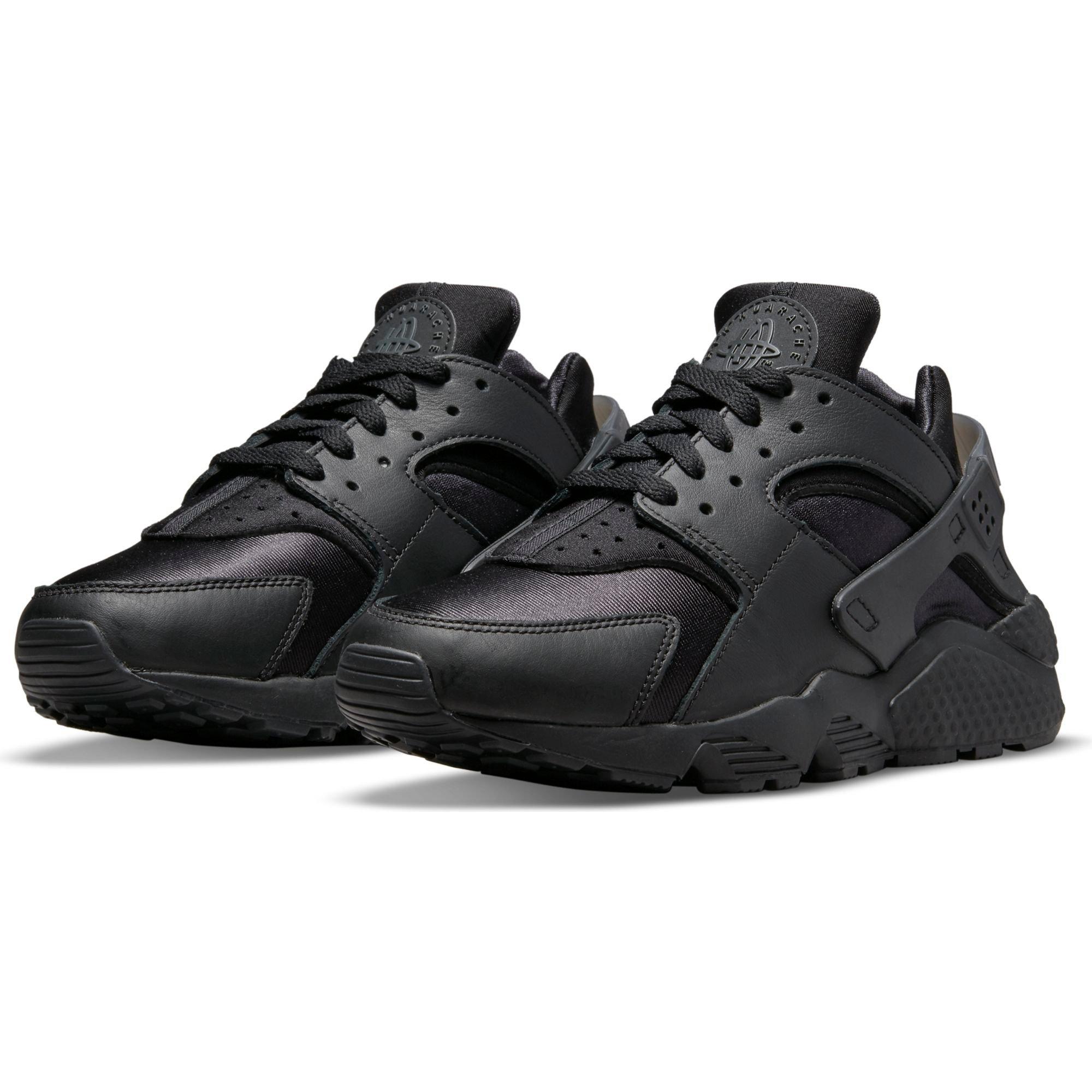 triple black huaraches womens