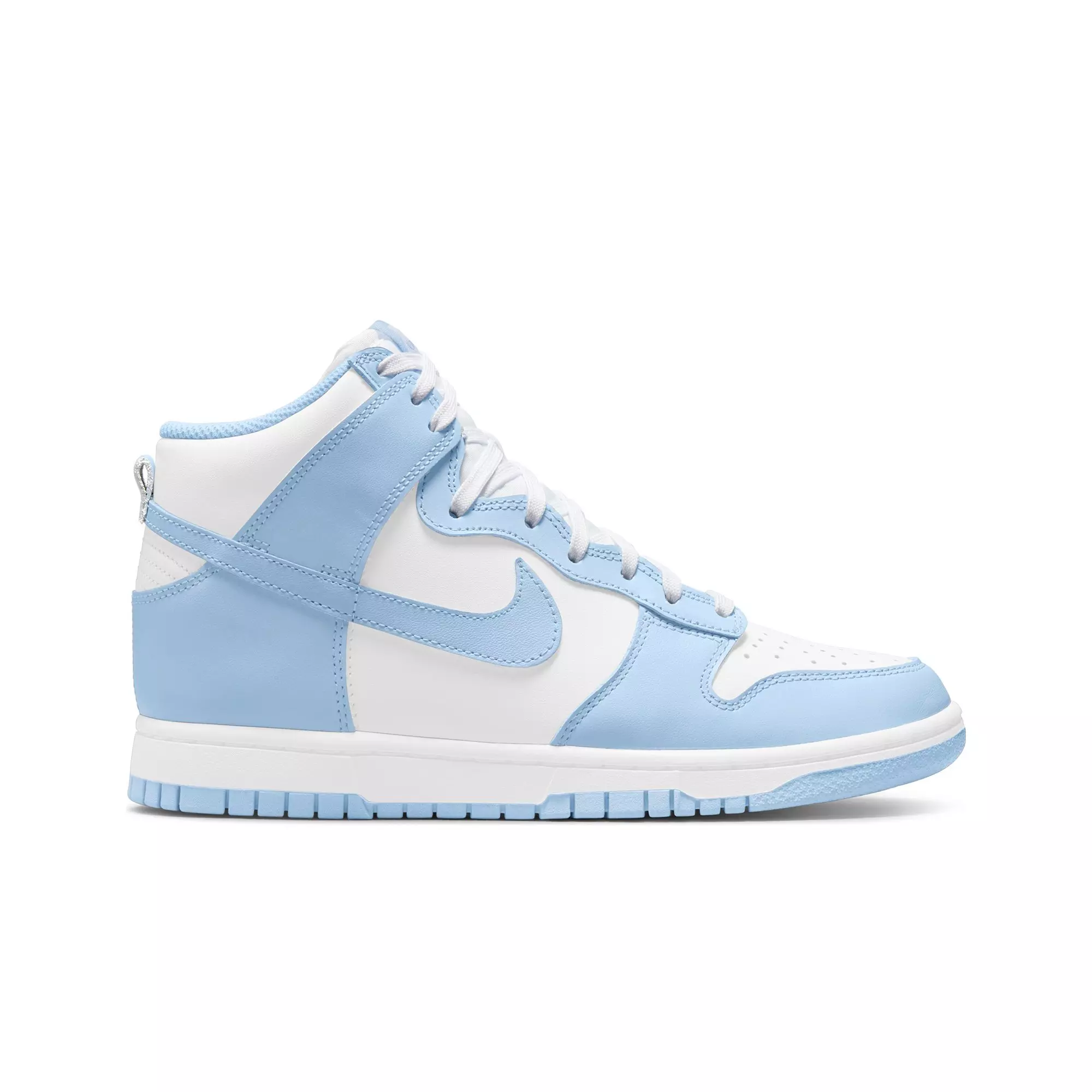 Nike Dunk High "White/Aluminum" Women's Shoe - WHITE/SILVER