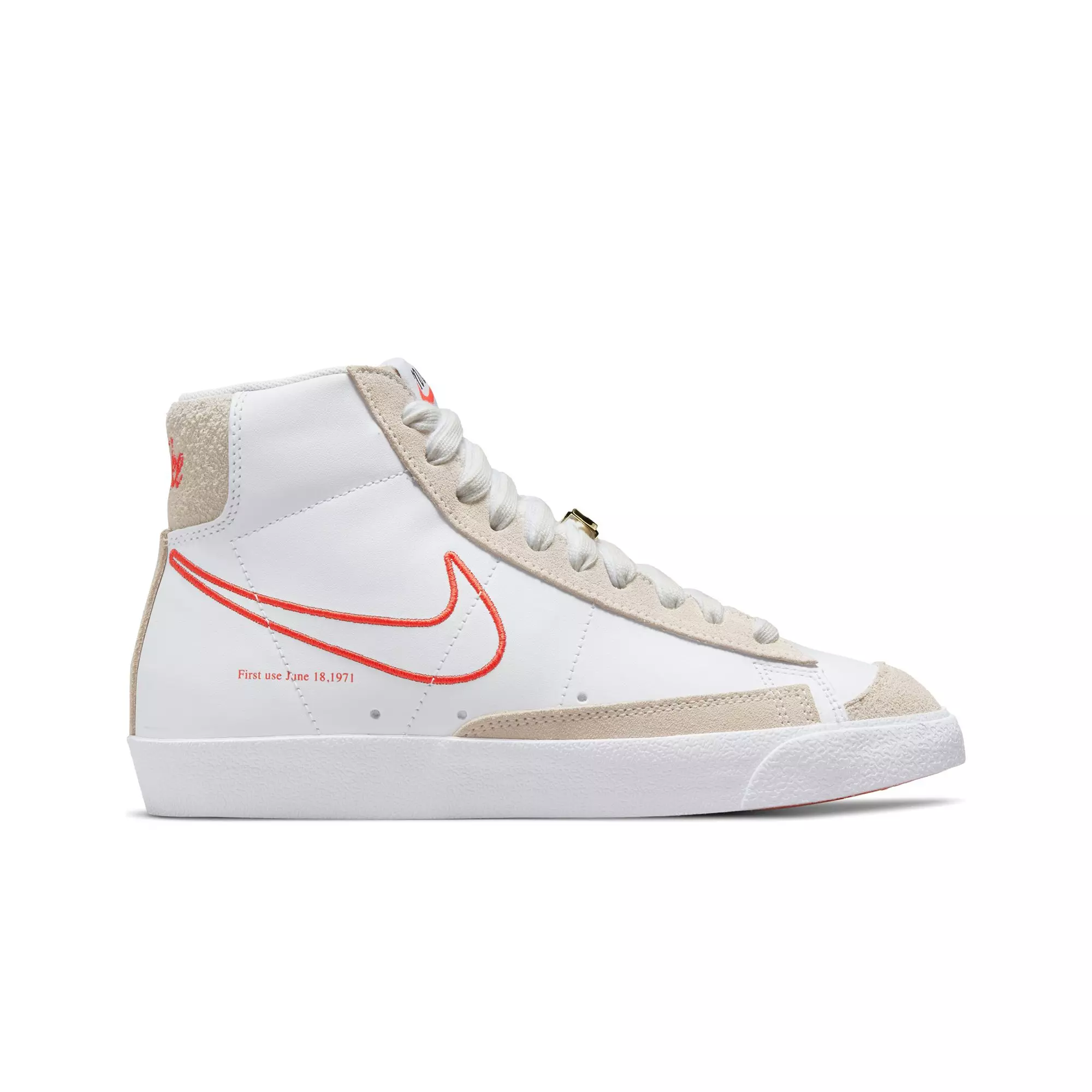 Nike Blazer Mid '77 SE "Swoosh 50" Women's Shoe - WHITE/ORANGE
