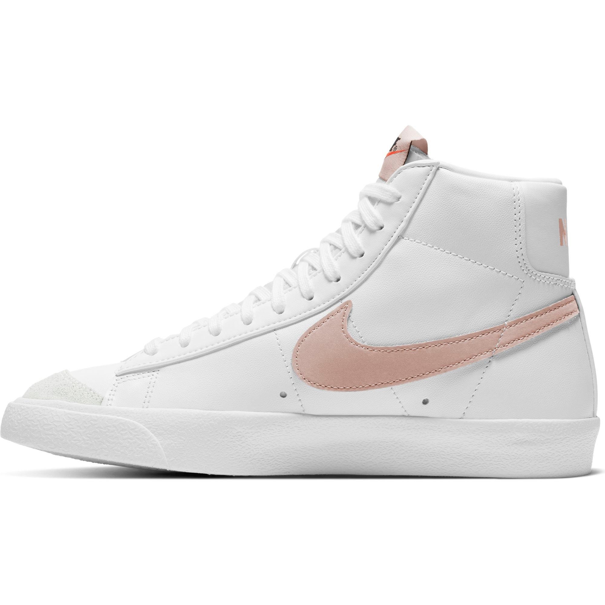 Nike Blazer Mid '77 Vintage "White/Pink Oxford" Women's Shoe - WHITE/PINK/BLACK Thumbnail View 5
