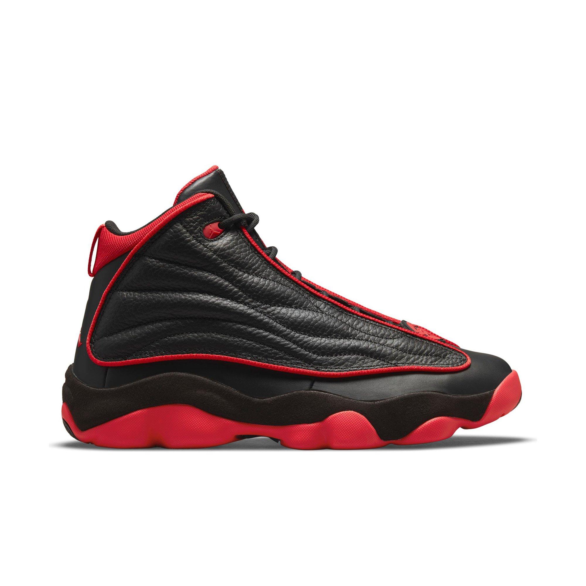 black and red jordans for men