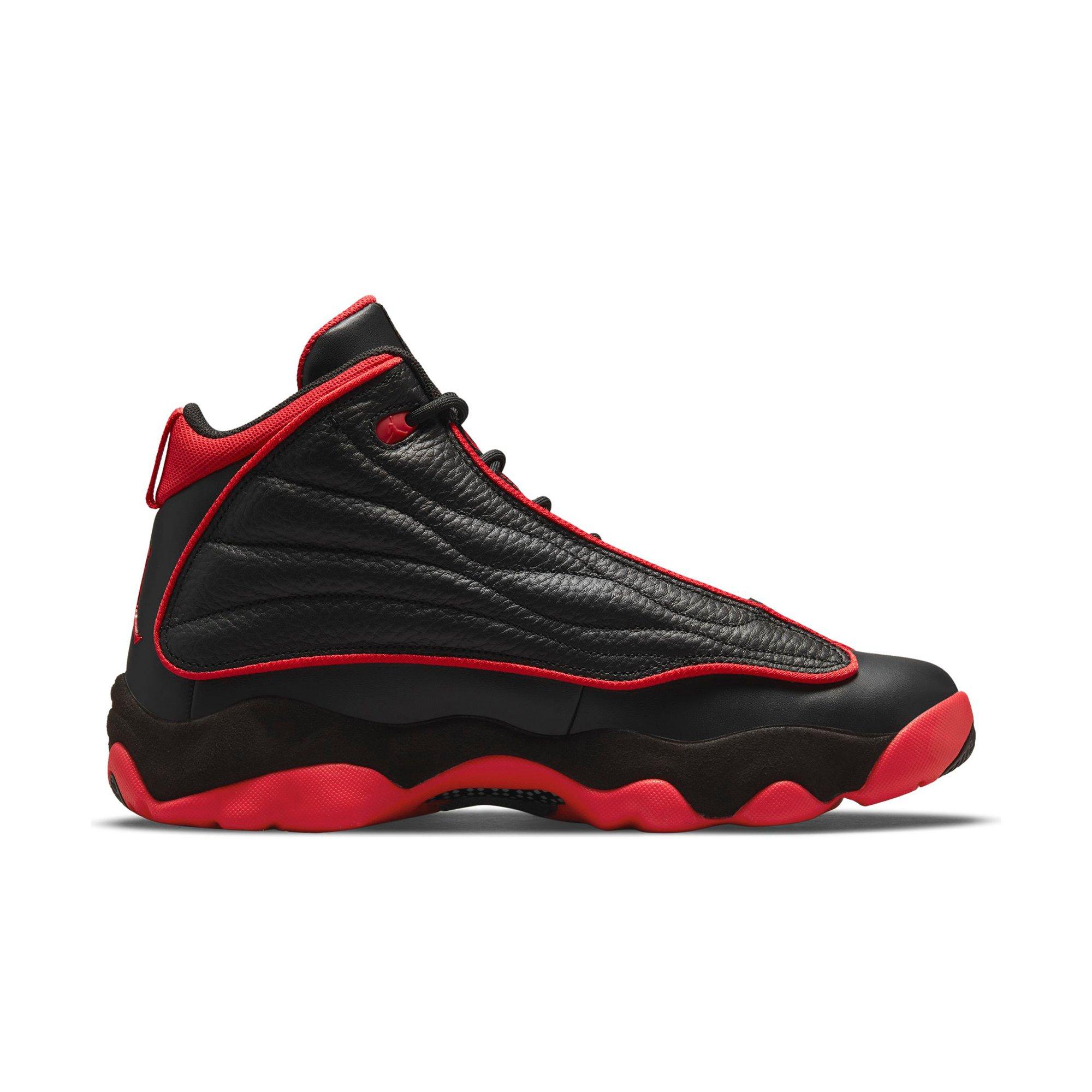 red and black jordans mens