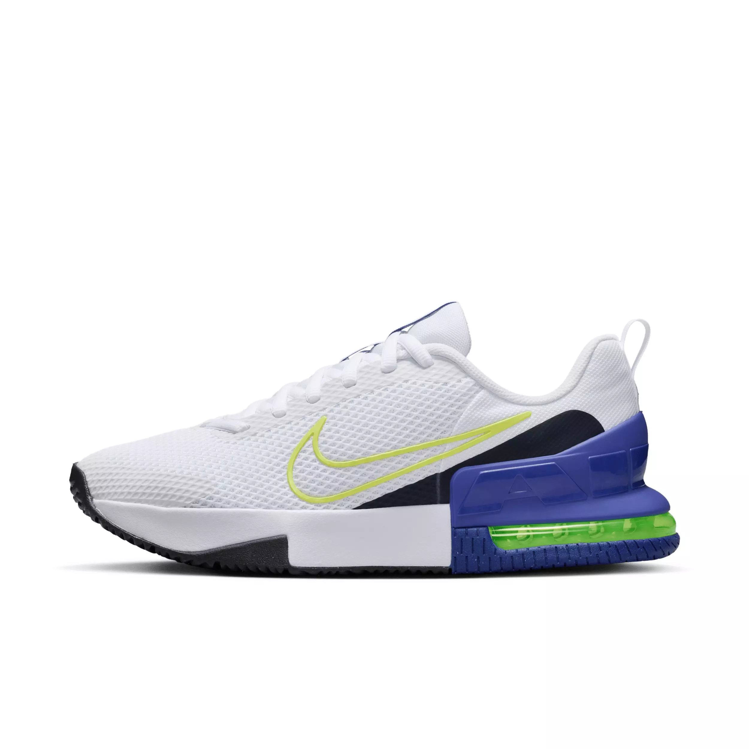 Nike Air Max Alpha Trainer 6 "White/Persian Violet/Obsidian/Light Lemon Twist" Men's Training Shoe - WHITE/VIOLET/OBSIDIAN/LT LEMON