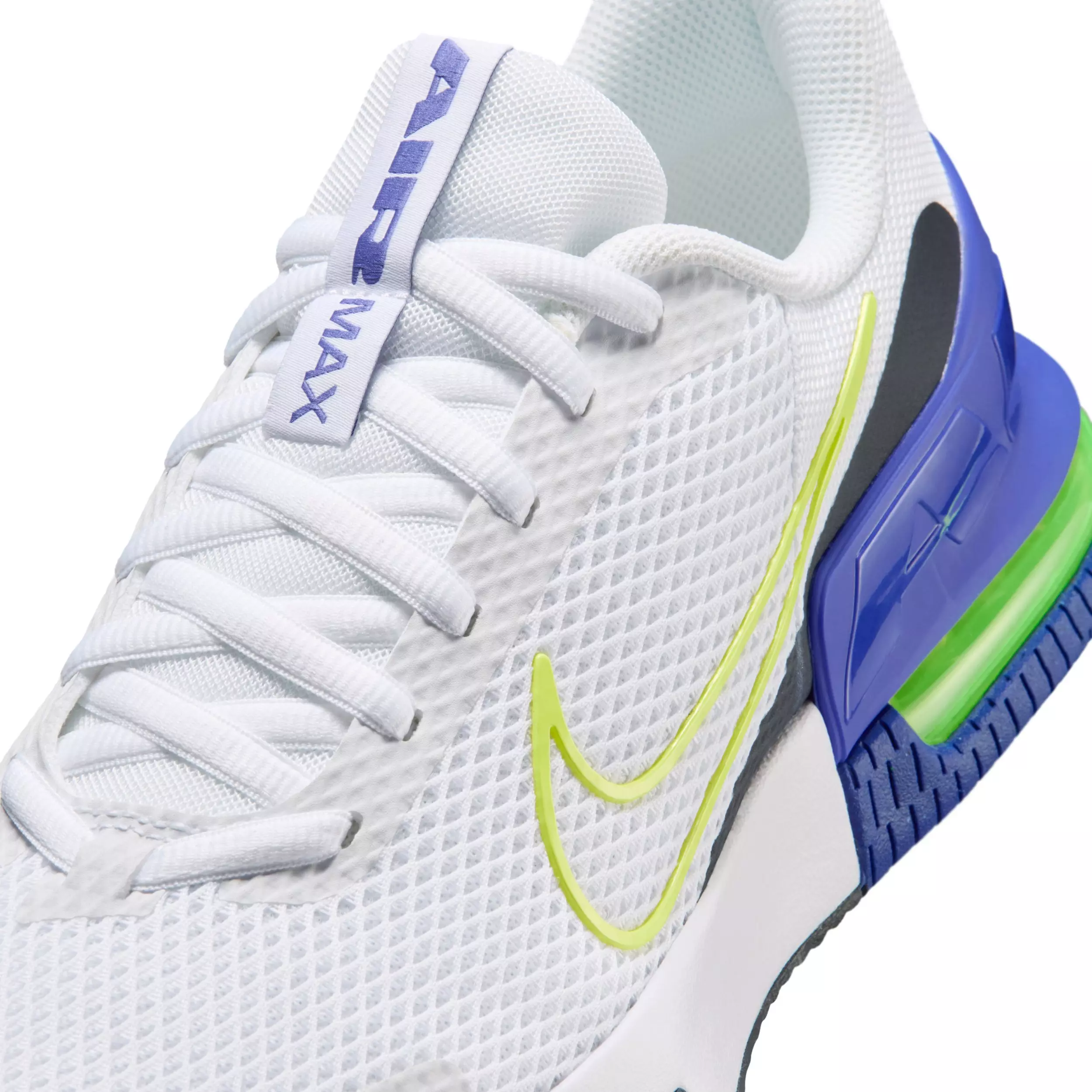 Nike Air Max Alpha Trainer 6 "White/Persian Violet/Obsidian/Light Lemon Twist" Men's Training Shoe - WHITE/VIOLET/OBSIDIAN/LT LEMON