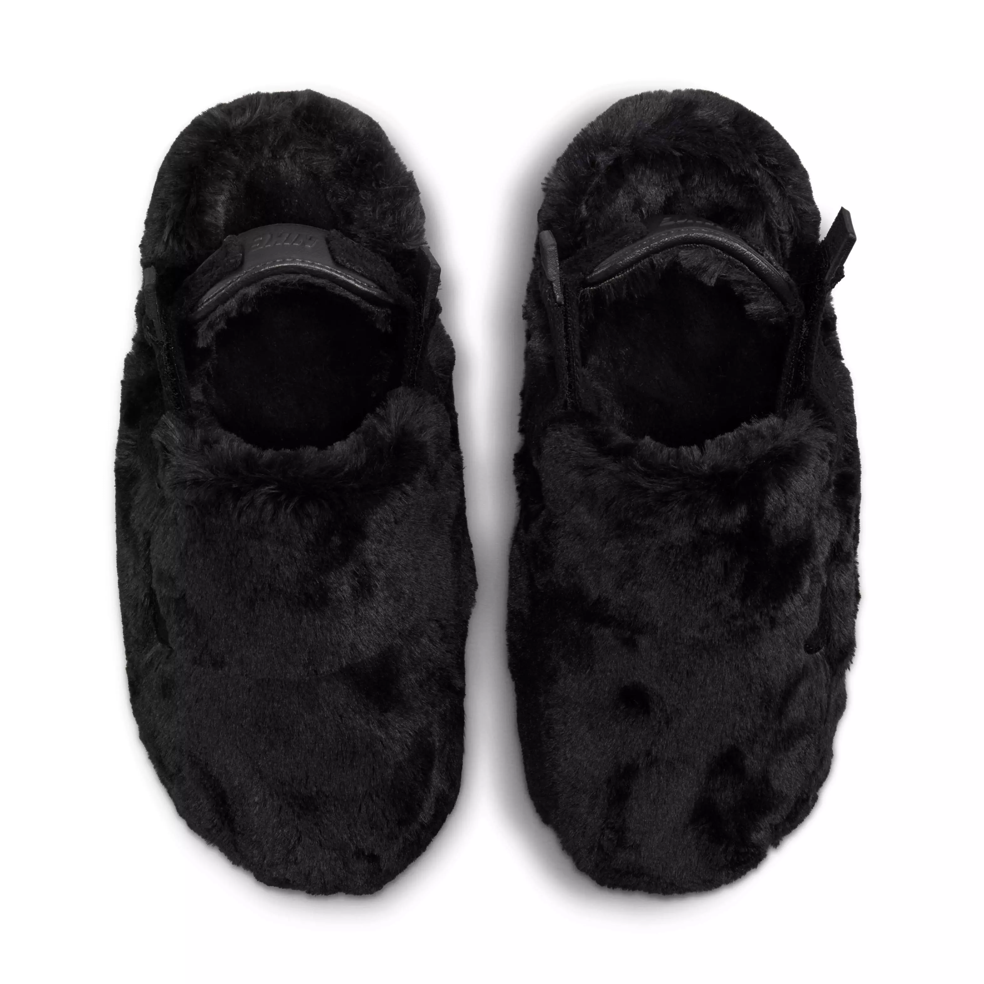 Nike Calm Fuzzy Fur "Black/Black" Women's Mule - BLACK/BLACK