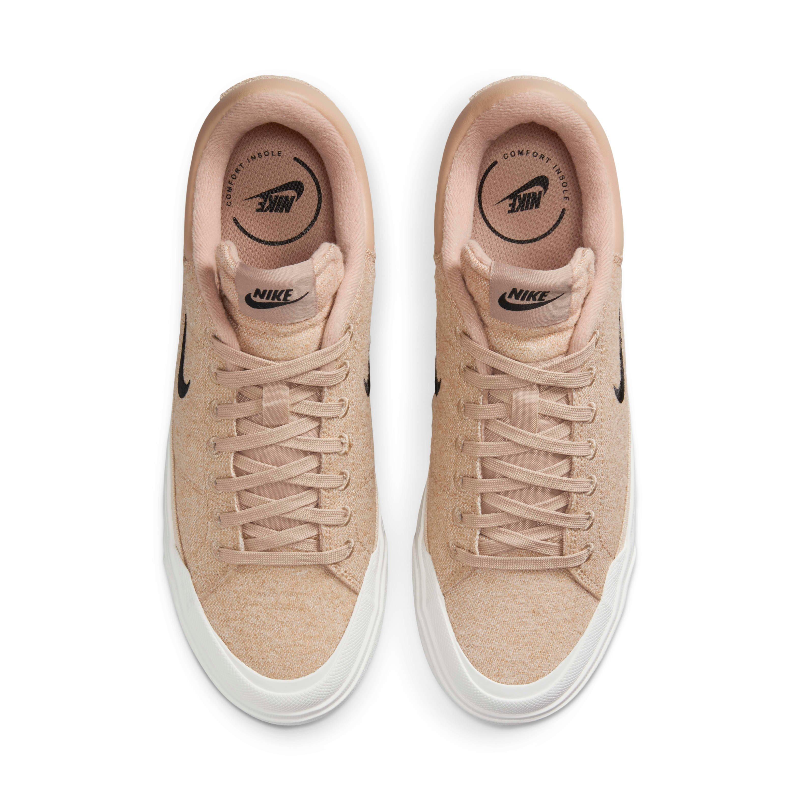 Nike Court Legacy Lift "Hemp/Sail/Sanddrift/Black" Women's Shoe - HEMP/SAIL/SANDDRIFT/BLACK Thumbnail View 4