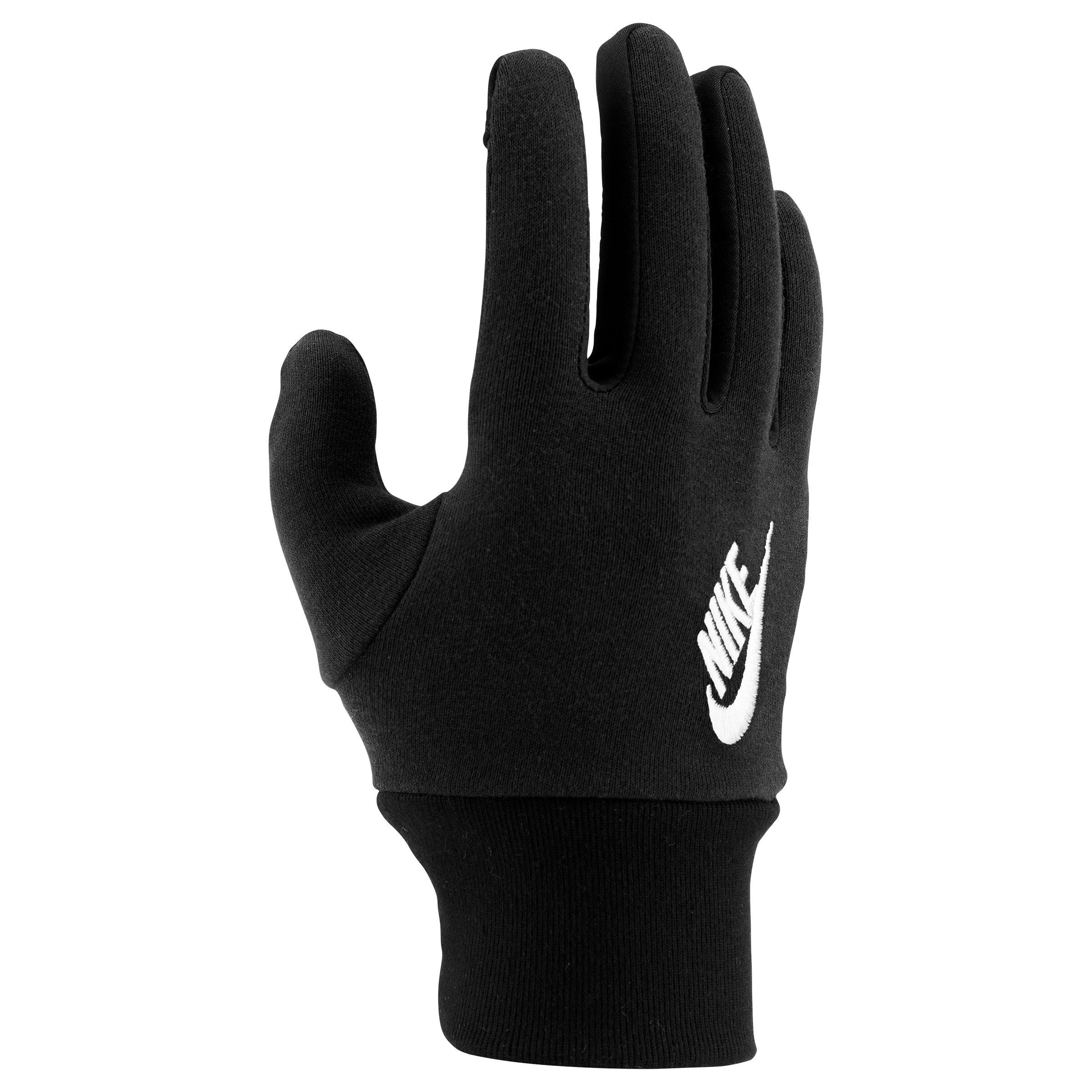 Nike Women's Club Fleece Gloves - BLACK/WHITE Thumbnail View 1