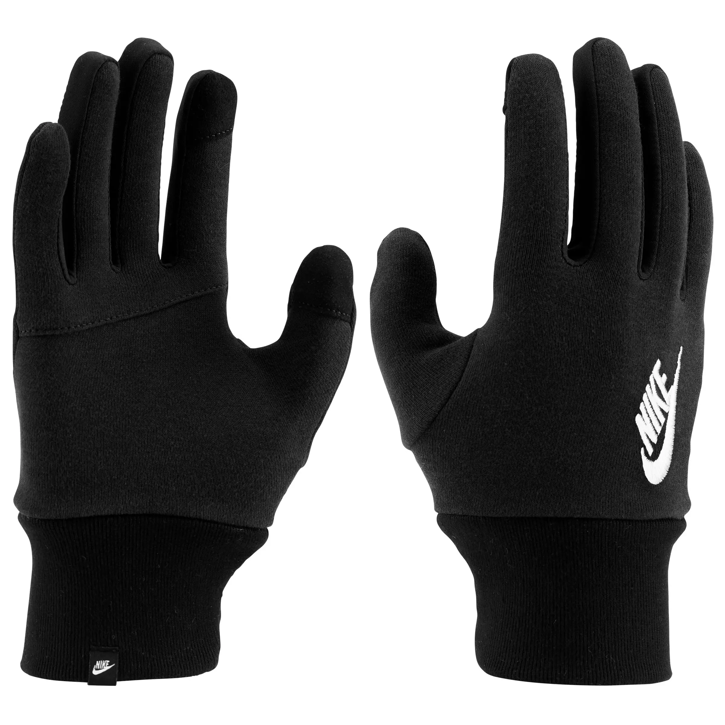 Nike Women's Club Fleece Gloves - BLACK/WHITE