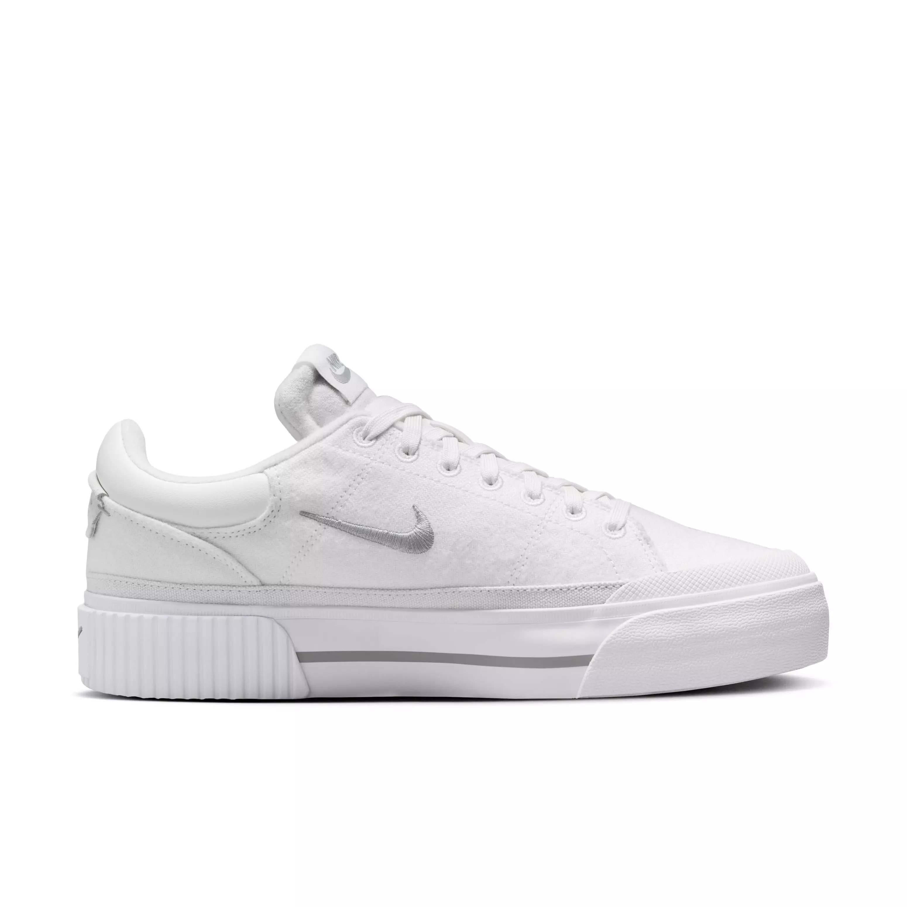 Nike Court Legacy Lift "Summit White/White/Phantom/Light Smoke Grey" Women's Shoe - WHITE/WHITE/PHANTOM/LT GREY