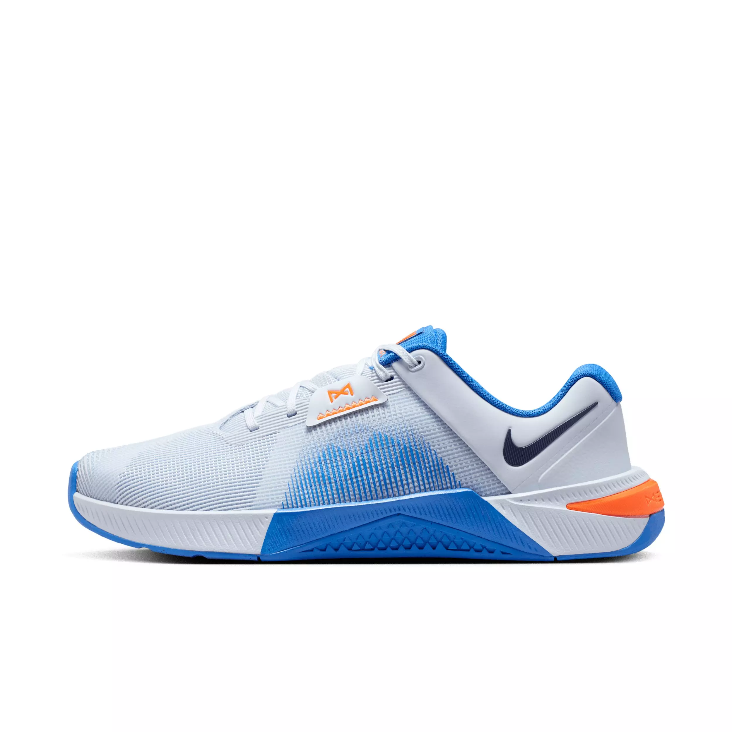 Nike Metcon 10 "Football Grey/Blue Crystal/Orange Frost/Midnight Navy" Men's Training Shoe - GREY/BLUE/ORANGE/NAVY