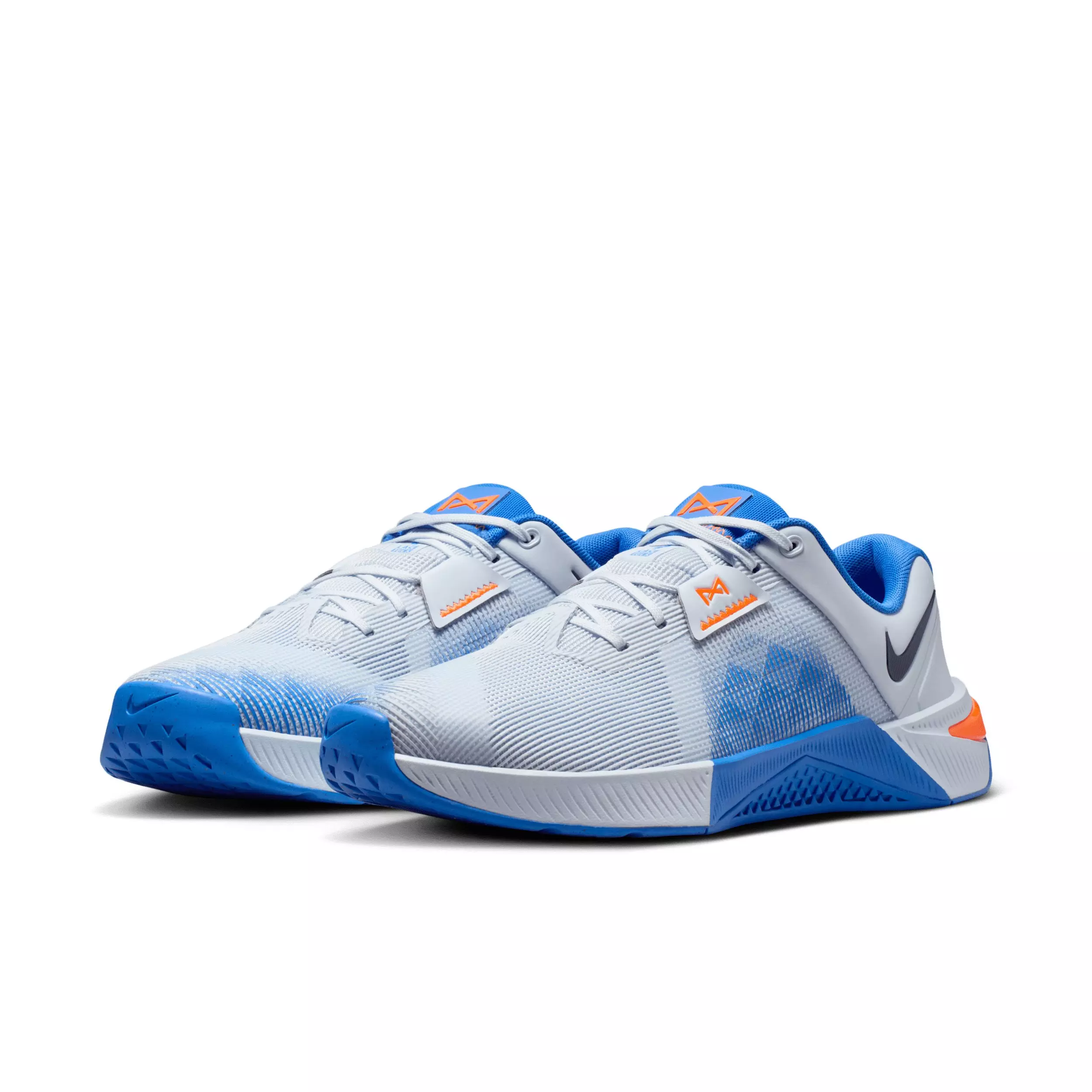 Nike Metcon 10 "Football Grey/Blue Crystal/Orange Frost/Midnight Navy" Men's Training Shoe - GREY/BLUE/ORANGE/NAVY