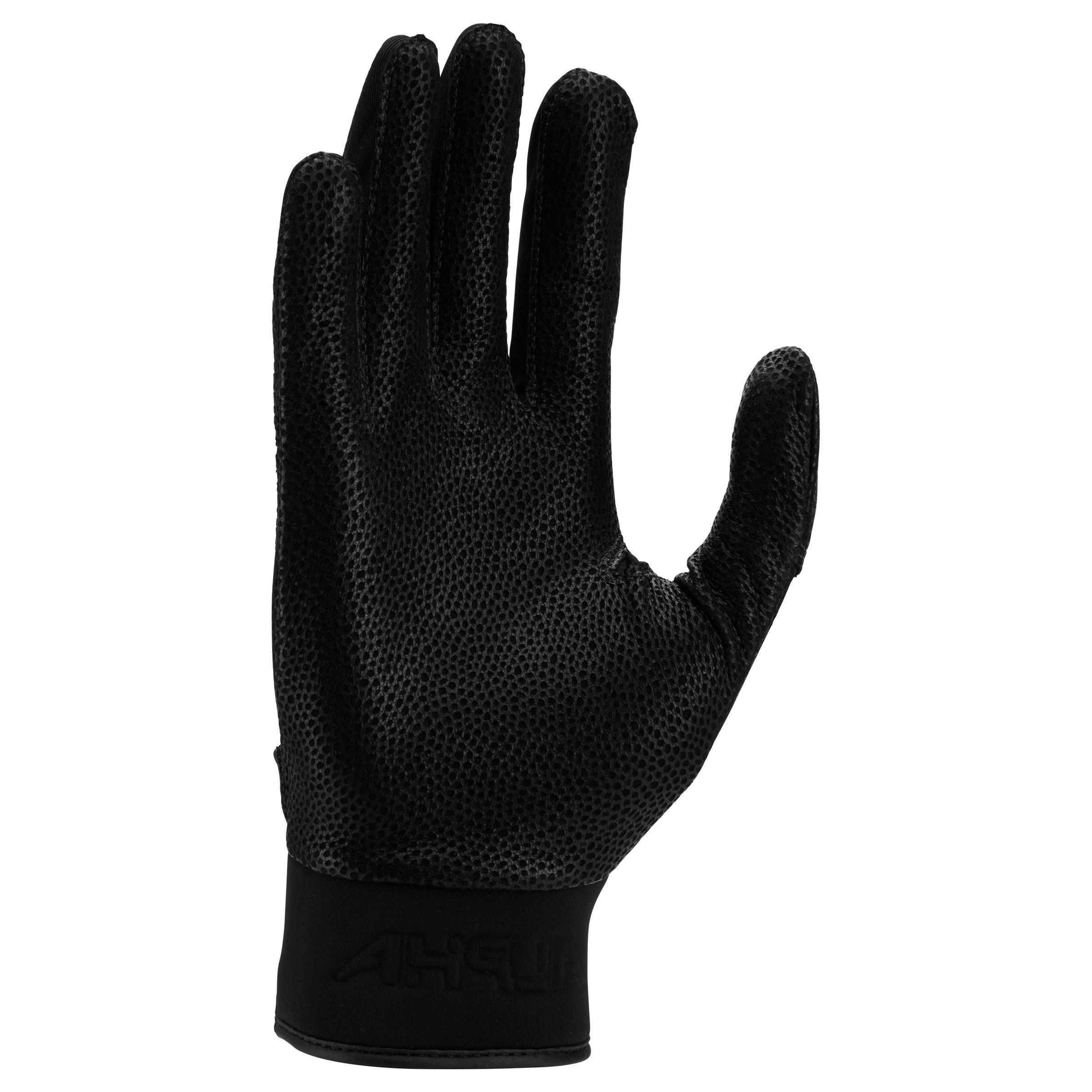 Nike Adult Alpha Varsity Batting Glove - BLACK/SILVER Thumbnail View 2