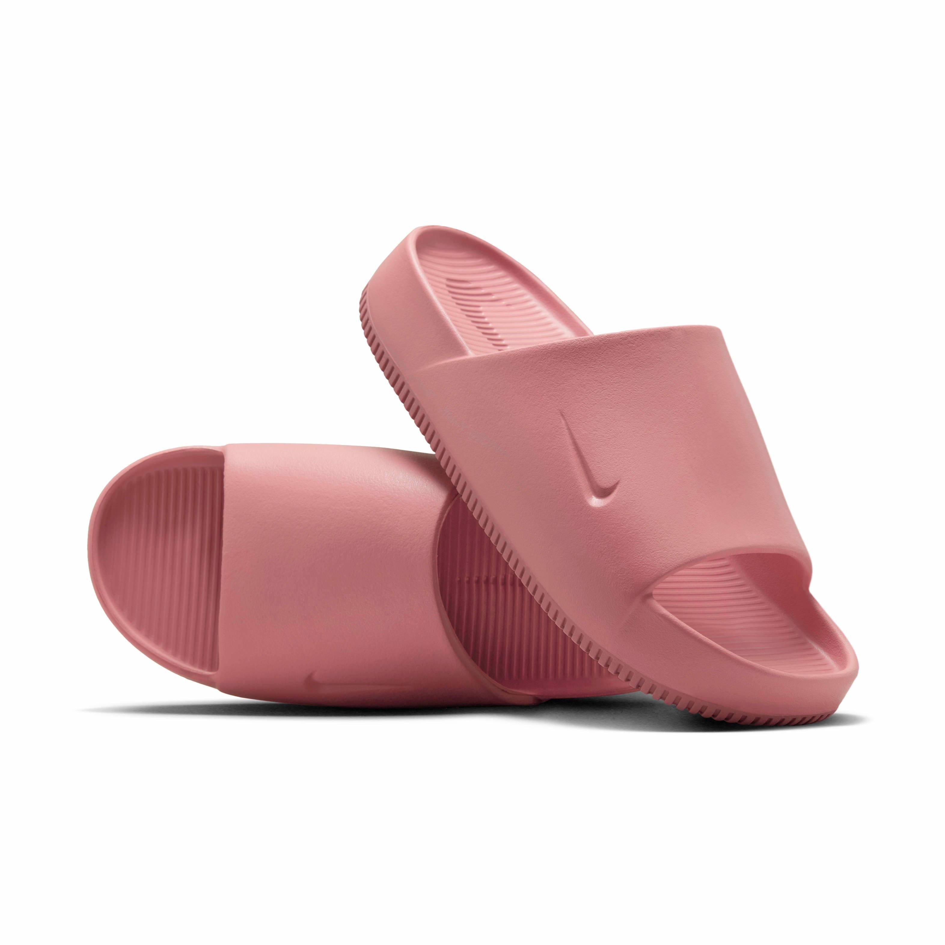Nike Calm "Canyon Pink/Canyon Pink/Canyon Pink" Women's Slide - PINK/PINK/PINK Thumbnail View 3